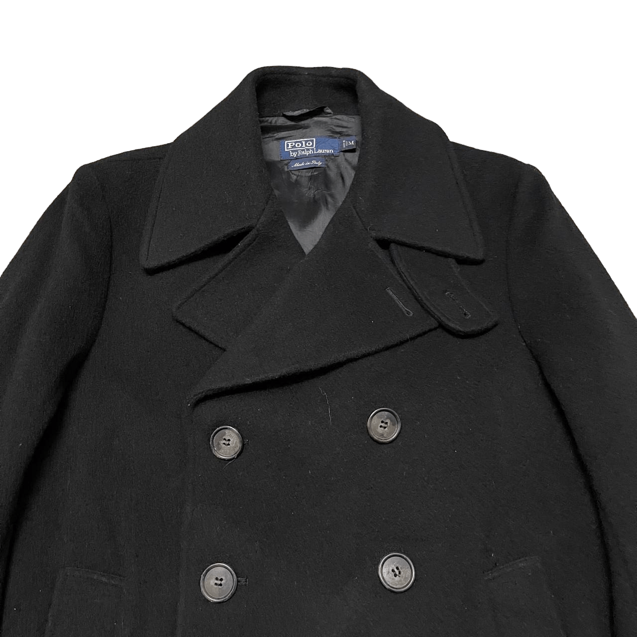 Polo Ralph Lauren Vintage Polo Ralph Lauren Wool Peacoat Double Breasted Size US M / EU 48-50 / 2 - 2 Thumbnail