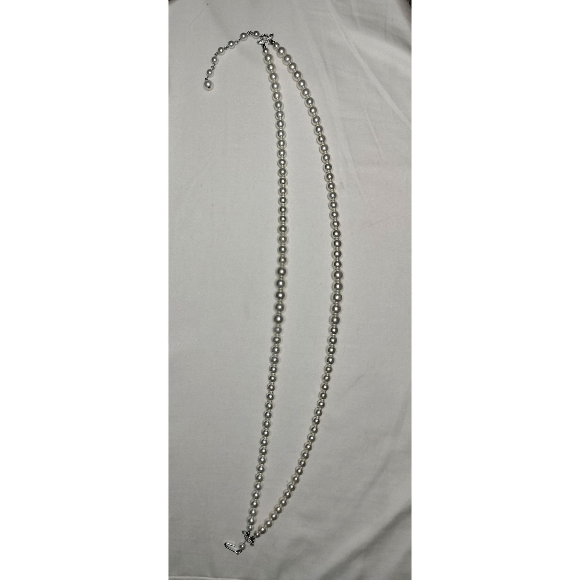 Vintage Vintage Double Strand Faux Pearl Necklace Eggshell Off White Size ONE SIZE - 7 Thumbnail