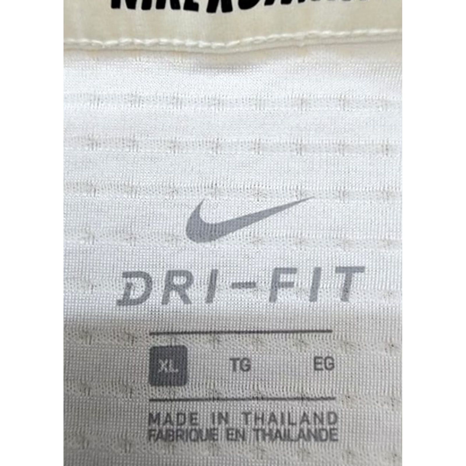 Nike Nike Dri-FIT Men's XL White Running T-Shirt Reflective Size US XL / EU 56 / 4 - 4 Thumbnail