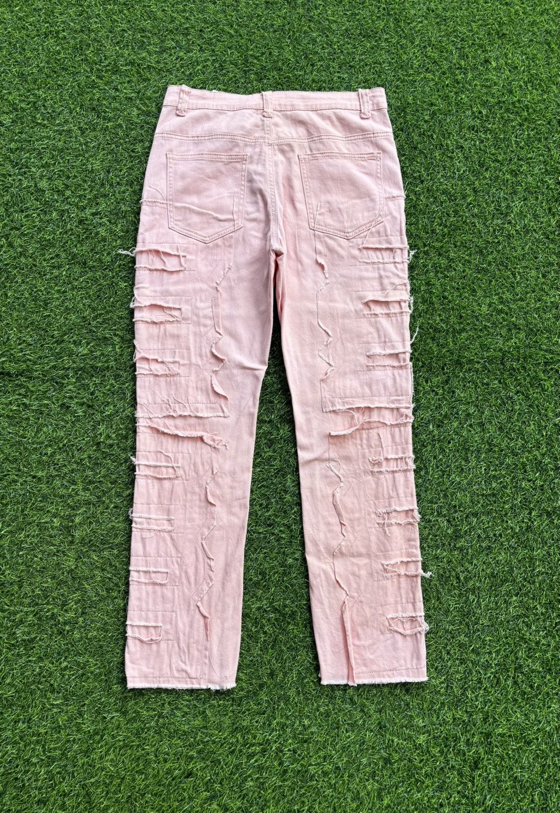 Hysteric Glamour Y2k Distressed Pink Women's Pants Size 30" / US 8 / IT 44 - 3 Thumbnail