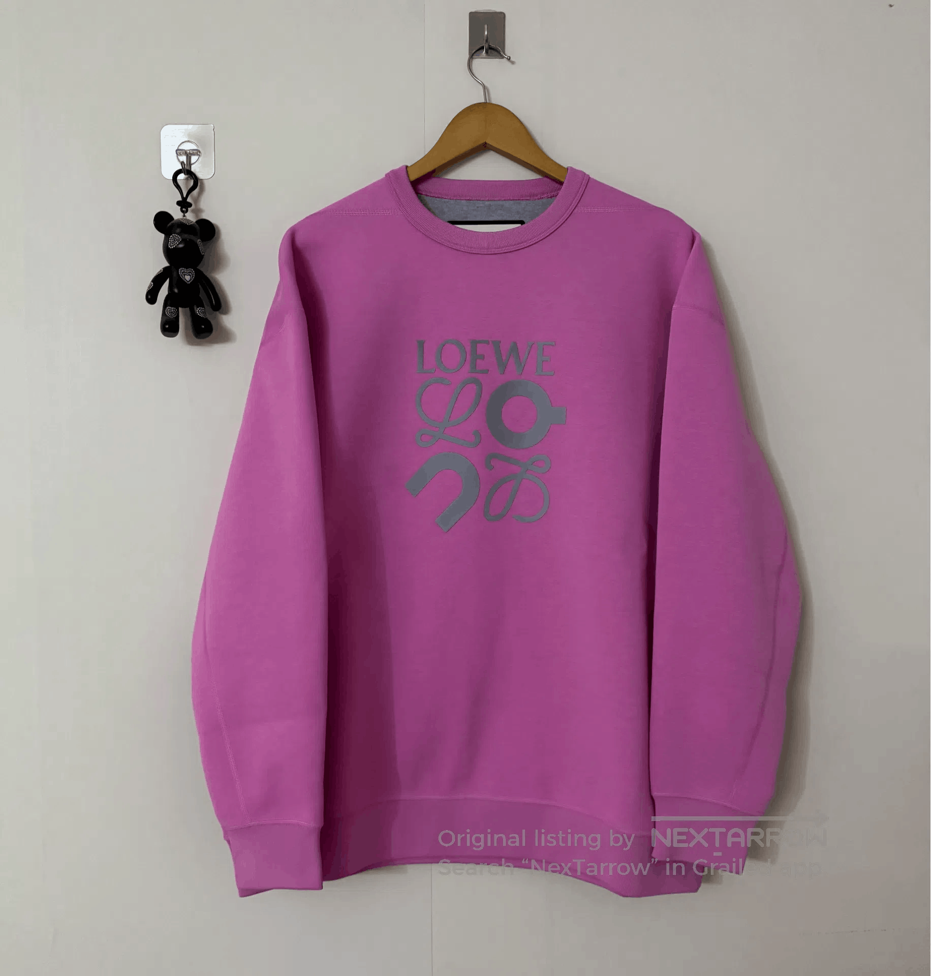 Loewe loewe x on logo sweatshirt in pink. Size US L / EU 52-54 / 3 - 1 Thumbnail