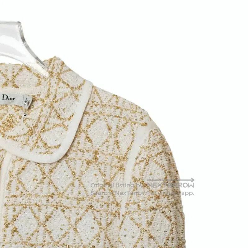 Dior Dior M Size Gold Cotton Blend Jacket . Size M / US 6-8 / IT 42-44 - 3 Thumbnail