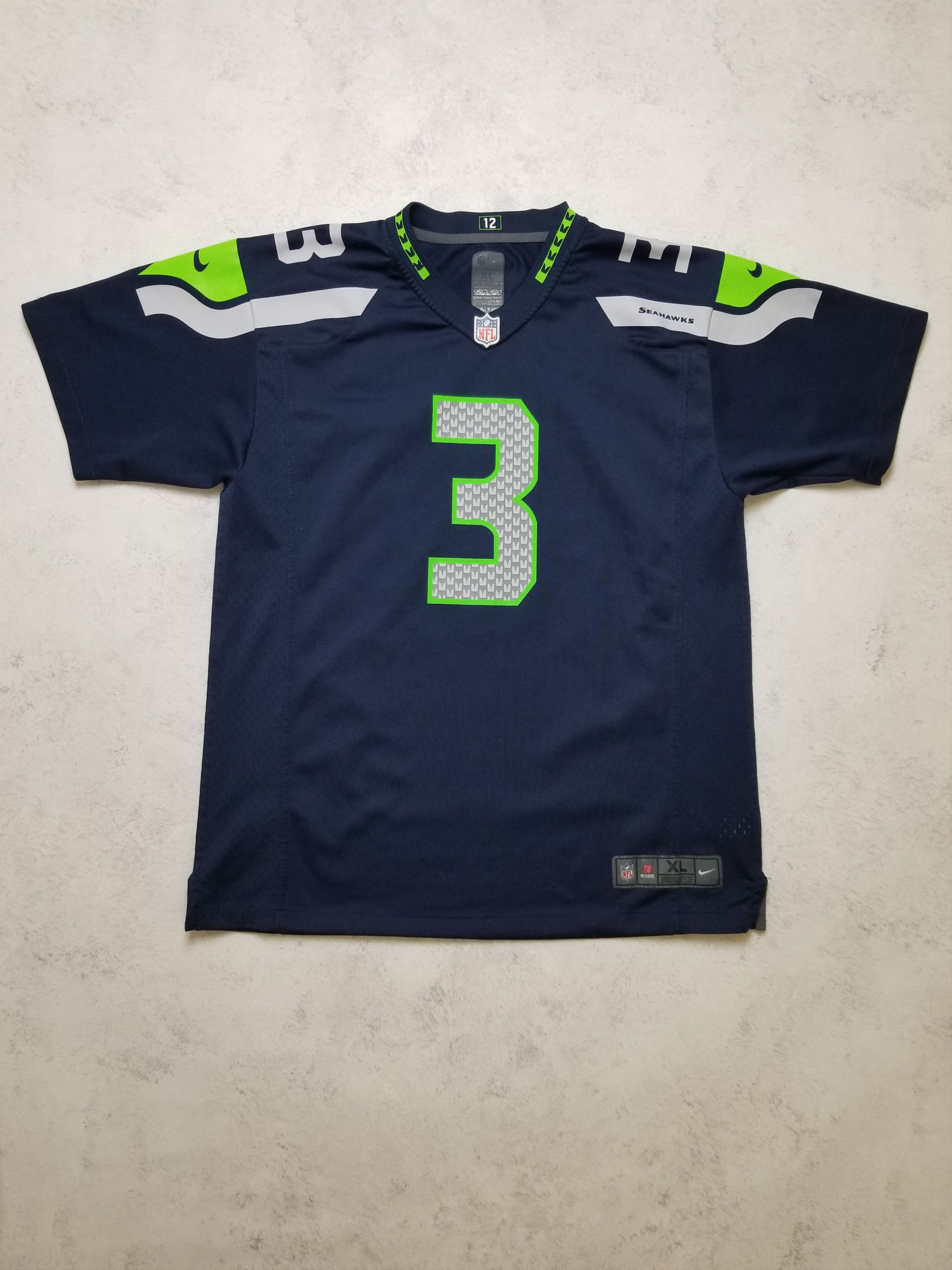 Nike Nike Russell Wilson Seattle Seahawks Jersey Youth XL Men's S Size US S / EU 44-46 / 1 - 1 Thumbnail