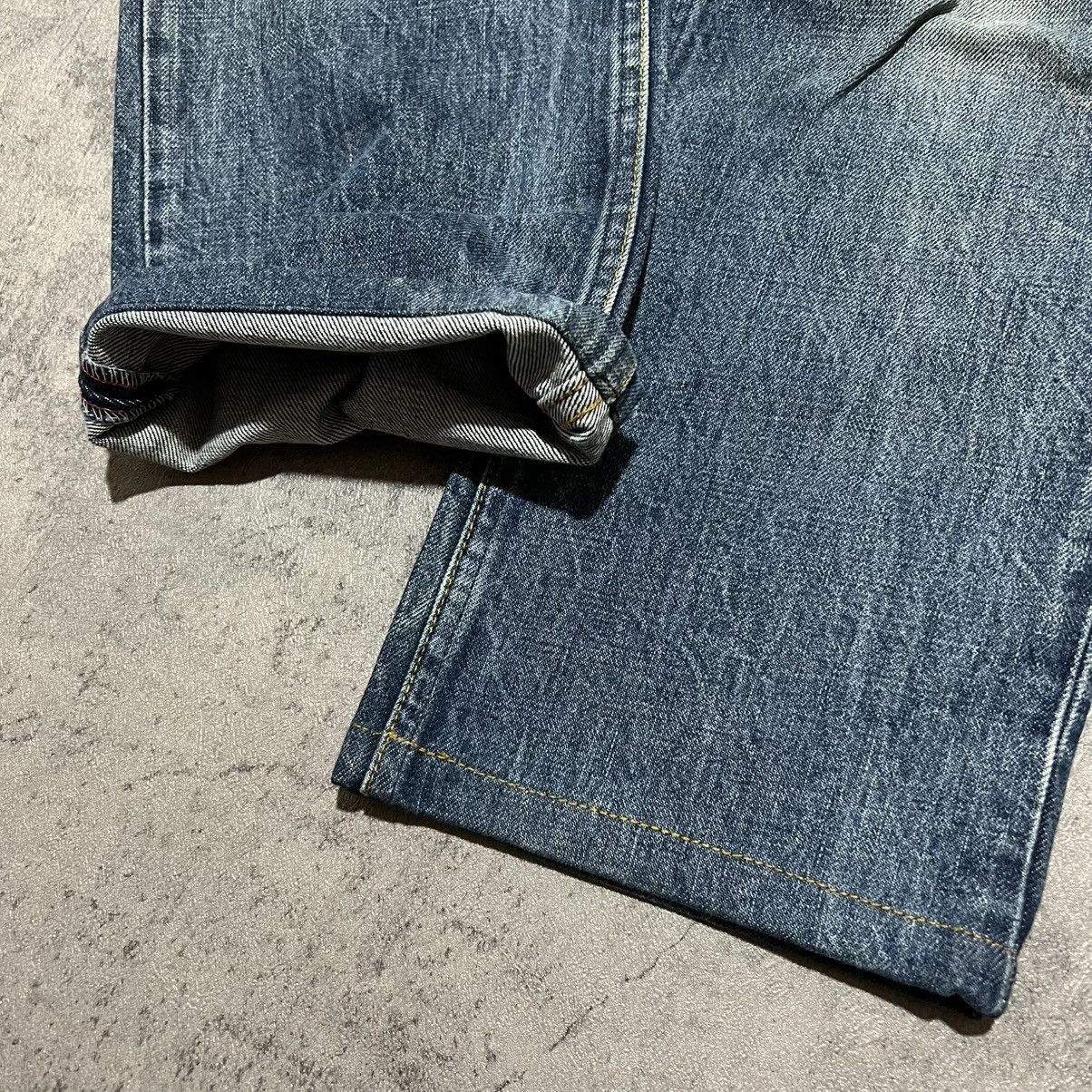 Helmut Lang Helmut Lang 1998 Worn & Altered Classic Raw Denim Cut Jeans Size US 34 / EU 50 - 5 Thumbnail