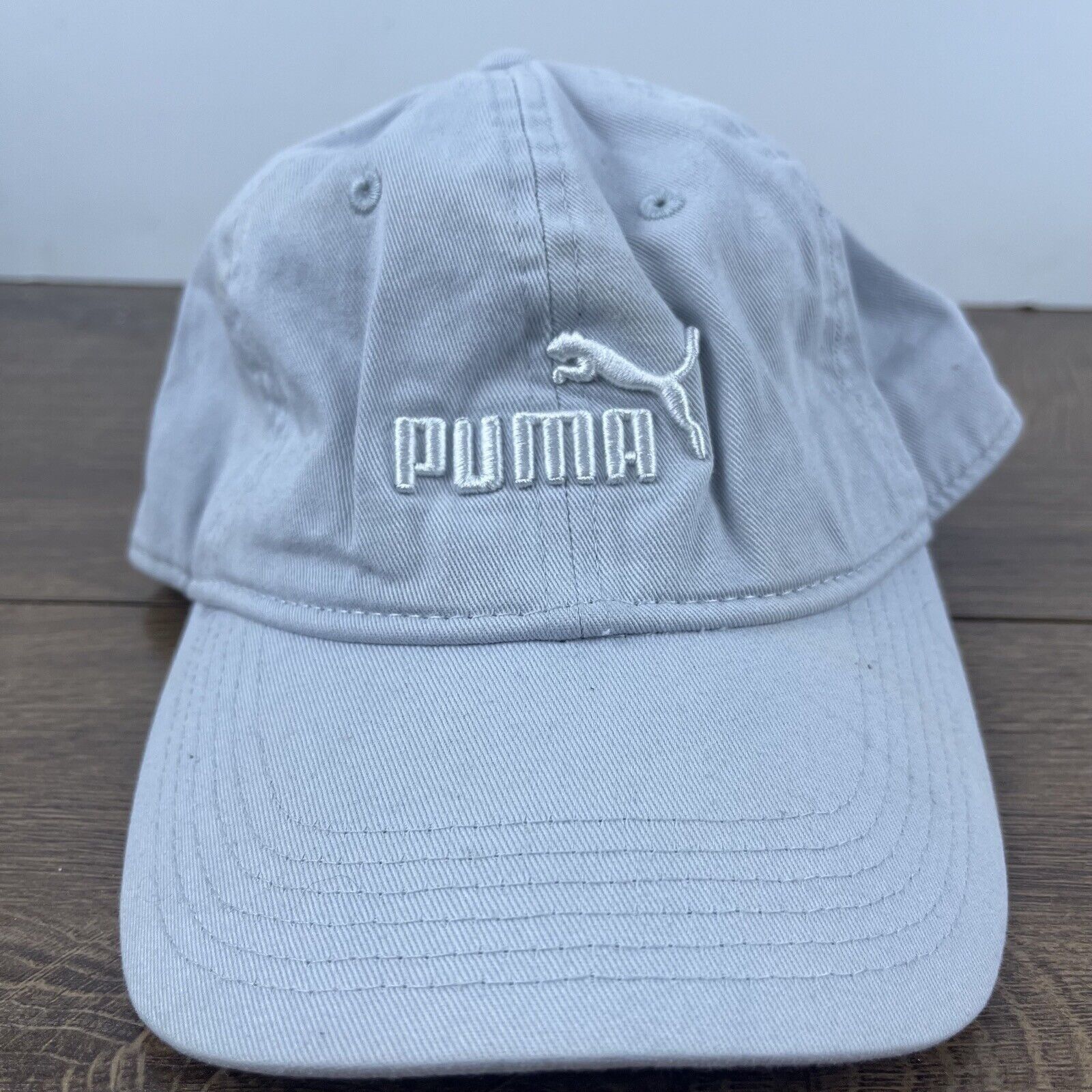 Puma PUMA White Gray Hat PUMA Hat White Adjustable Hat White Adul Size ONE SIZE - 3 Thumbnail