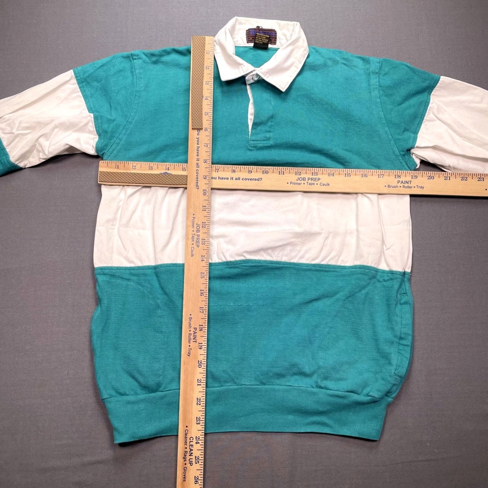Brighton Brighton Rugby Polo Shirt Mens Medium Blue White Stripe Long Sleeve Casual Size US M / EU 48-50 / 2 - 4 Thumbnail