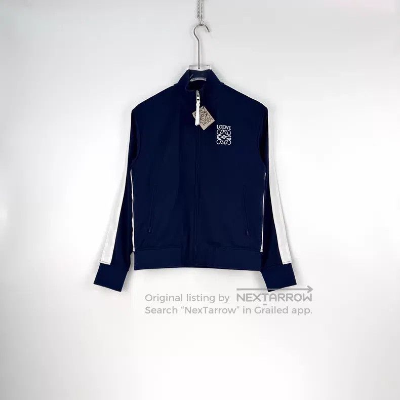 Loewe Loewe Dark blue embroidered logo zipper jacket Size XS / US 0-2 / IT 36-38 - 3 Thumbnail