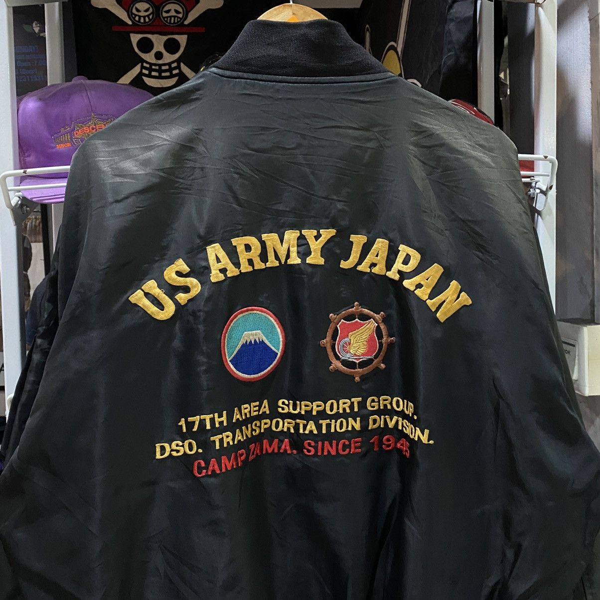 Japanese Brand .U.S .ARMY JAPAN BY CAMP ZAMA K.FUJIWARA BOMBER JACKETS Size US L / EU 52-54 / 3 - 4 Thumbnail