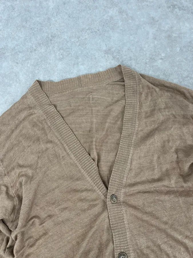 Dolce & Gabbana 2010s Dolce & Gabbana Beige Minimalist Cardigan Sweater Size US M / EU 48-50 / 2 - 5 Thumbnail