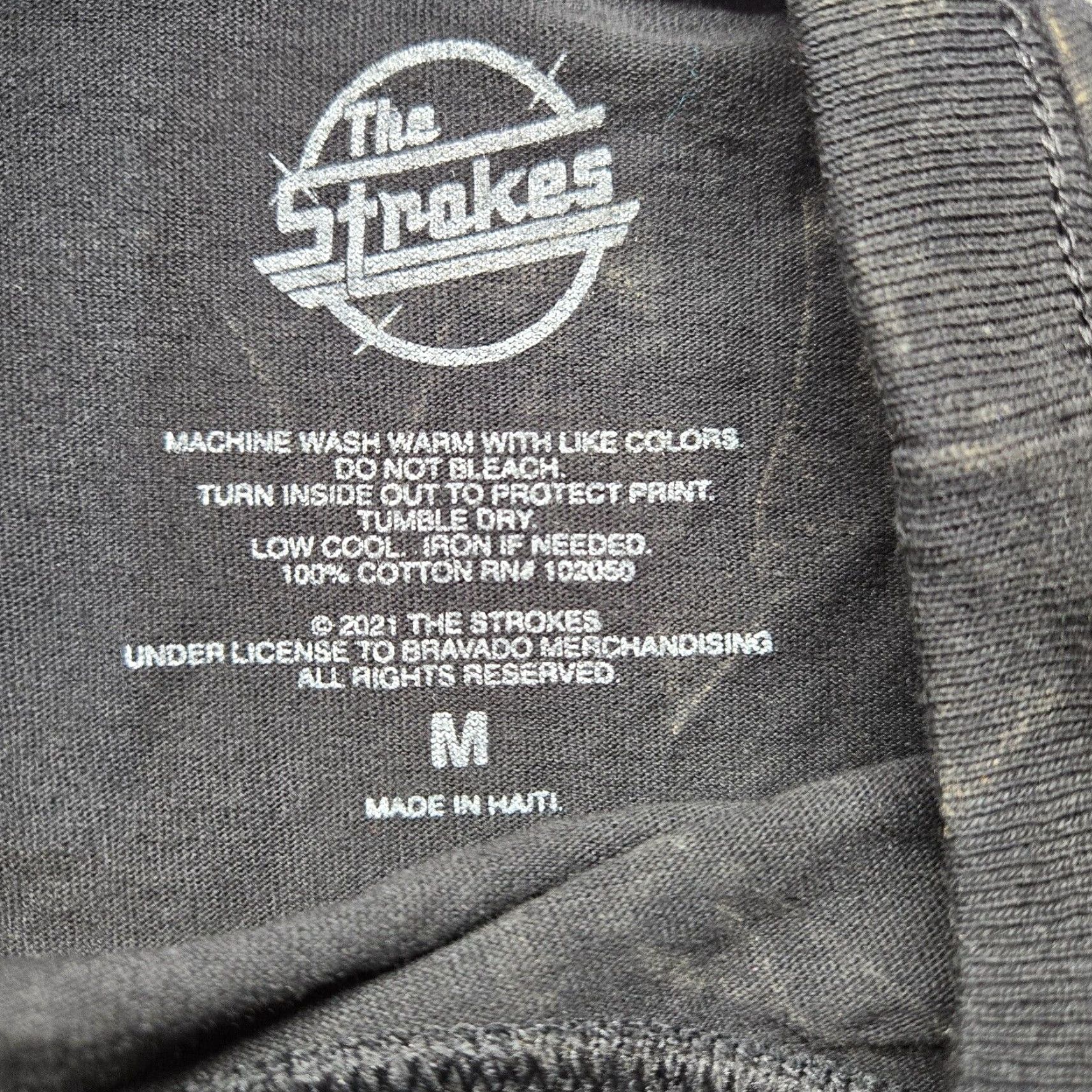 Vintage The Strokes Concert Tour Black T-Shirt Brooklyn New Years Eve Ball Band Tee Med Mens Size US M / EU 48-50 / 2 - 3 Thumbnail