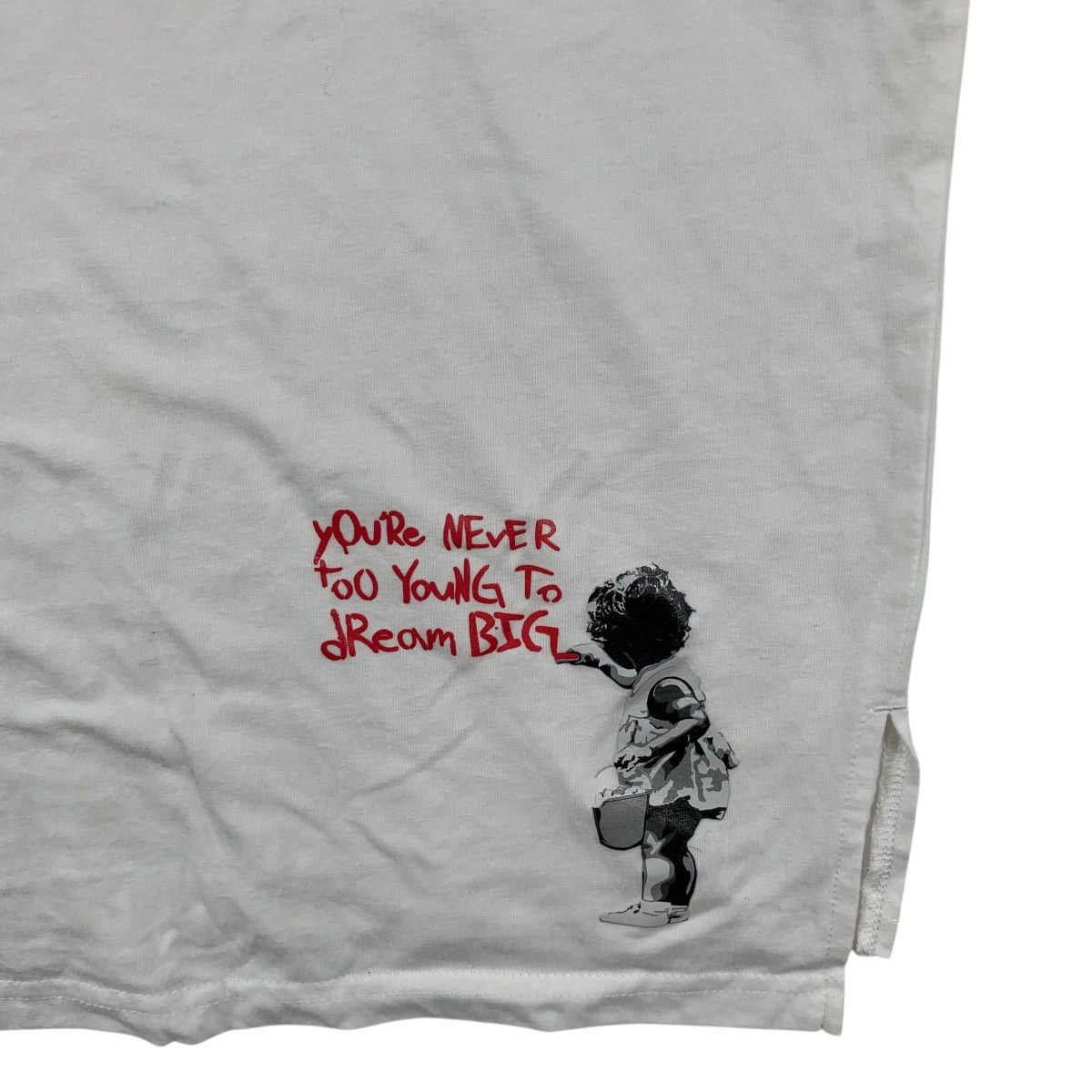 Vintage BRANDALISED BANKSY BALLOON GIRL Rat Tee Shirt Top Graffiti Size M / US 6-8 / IT 42-44 - 6 Thumbnail