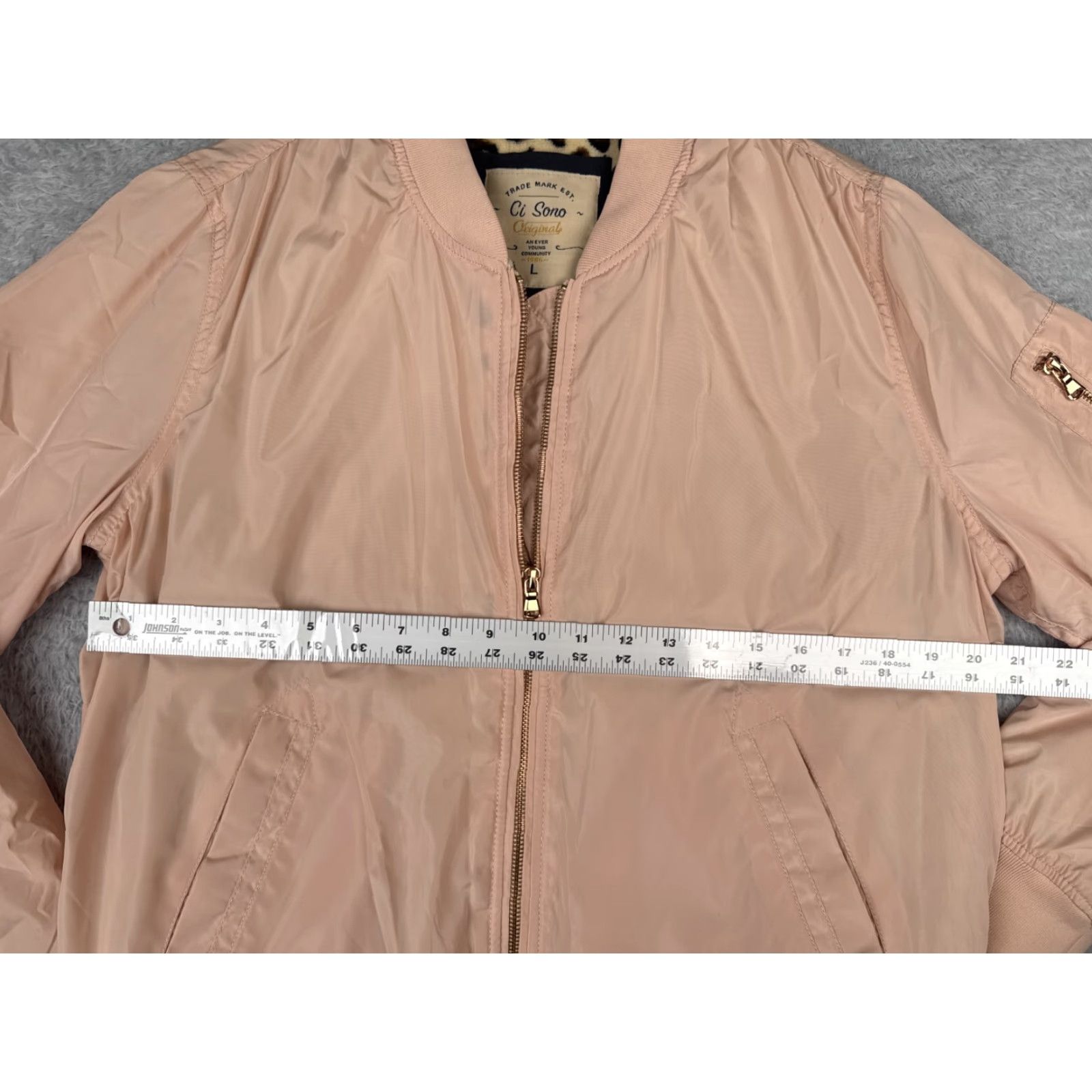 Pinko CI SONO Pink Softshell Jacket Womens Large Regular Fit Embroidered Logo Zipper Front Pocketes Full Zip Size L / US 10 / IT 46 - 7 Thumbnail