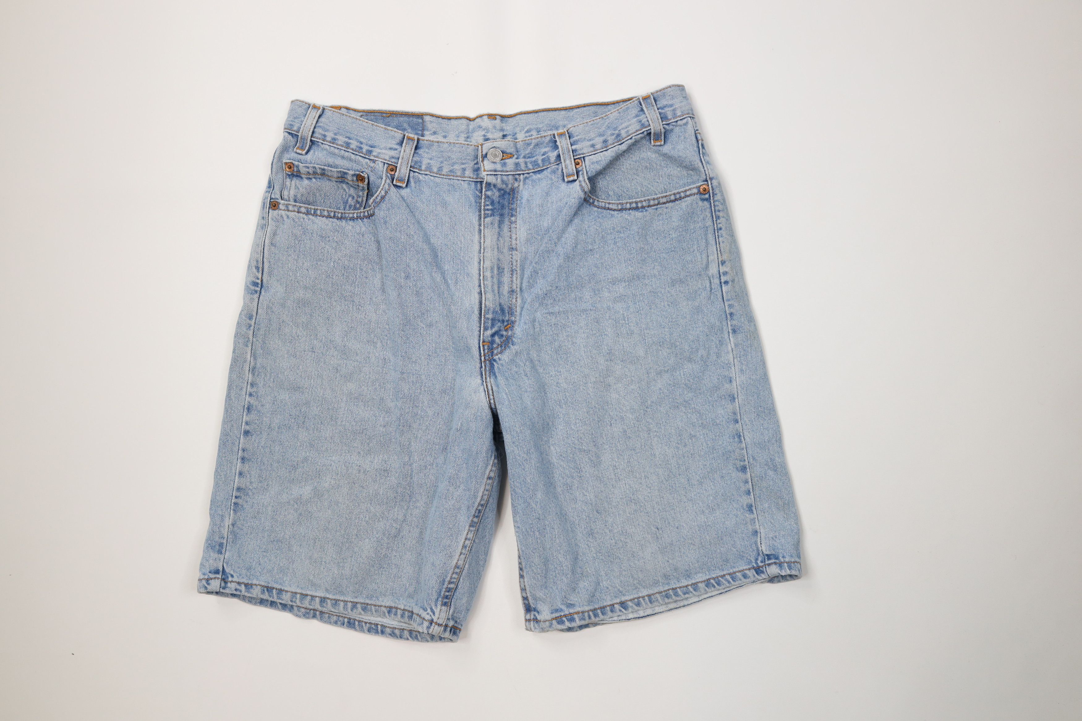 Levi's Vintage Y2K 2000 Levis 550 Relaxed Fit Denim Jean Shorts USA Size US 36 / EU 52 - 1 Thumbnail