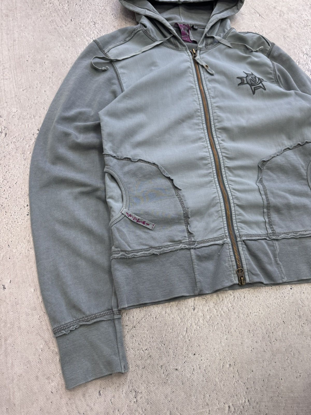Hysteric Glamour × If Six Was Nine × Le Grande Bleu (L.G.B.) 2000s Japanese Punk Grunge DISTRESSES HOODIE Jacket opium Size US S / EU 44-46 / 1 - 2 Thumbnail