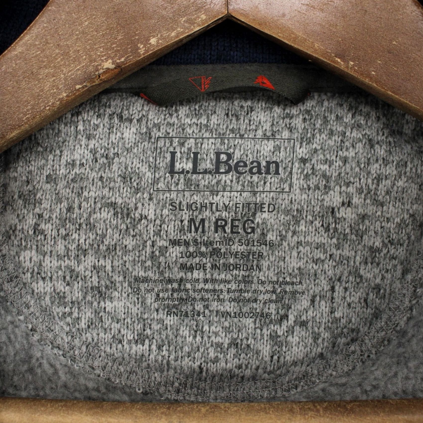 Vintage LL Bean Sweater Mens M Gray Fleece Pullover Blue Heather Quarter Snap Mock Neck Size US M / EU 48-50 / 2 - 6 Thumbnail