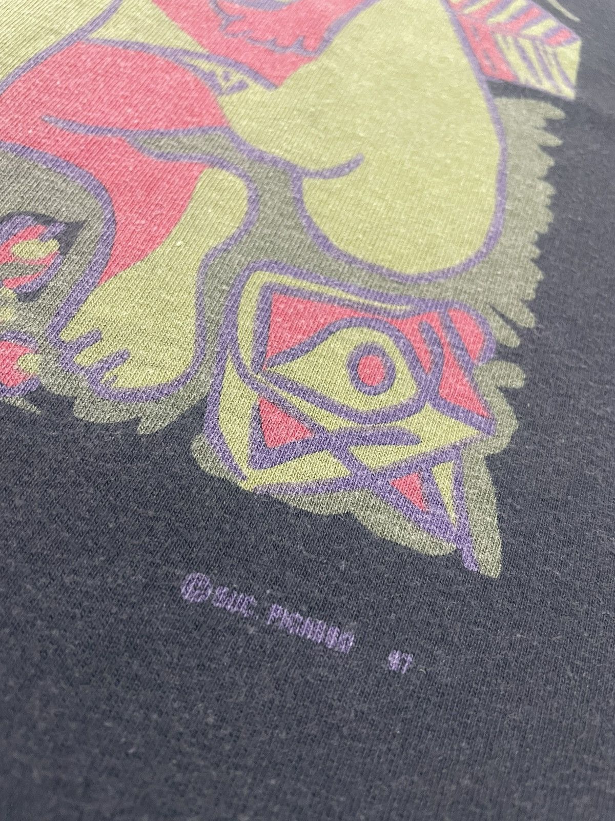 POP MAGAZINE × Vintage Vintage 90s PICASSO Sunfaded T-shirt Size US M / EU 48-50 / 2 - 6 Thumbnail