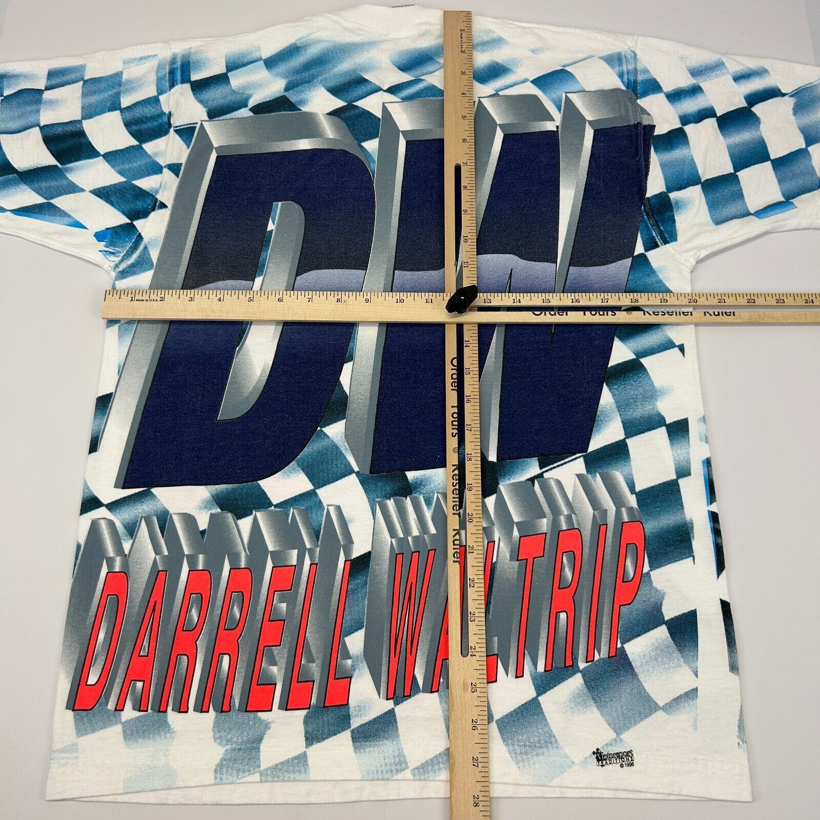 Fruit Of The Loom Vintage NASCAR Darrell Waltrip T Shirt Auto Racing White M Size US M / EU 48-50 / 2 - 8 Thumbnail