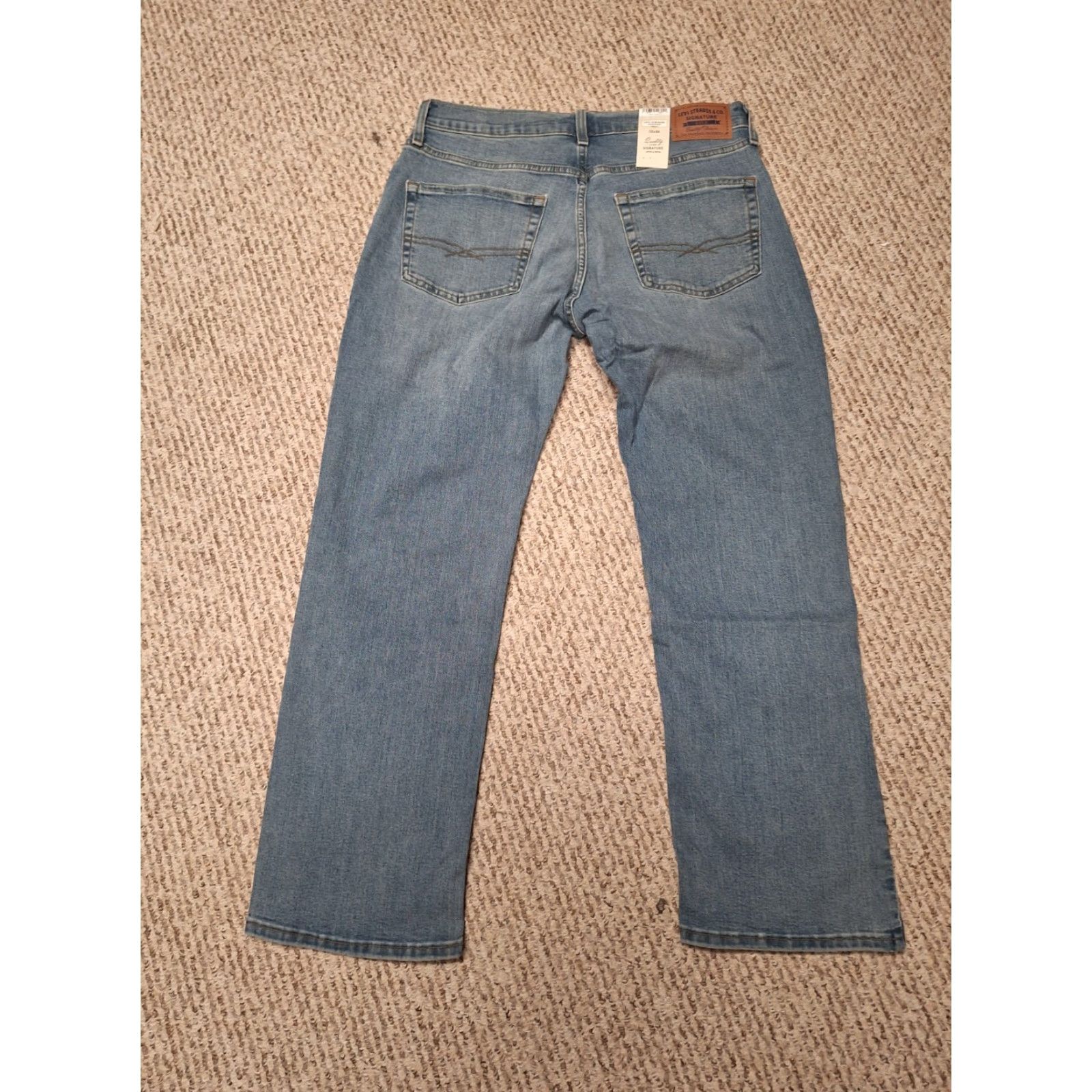 Levi's Levi's Signature Men's Gold Relaxed Straight Fit Jeans 32x30 Nwt Blue Straight Jeans Men's 32x30 Nwt Size US 32 / EU 48 - 3 Thumbnail