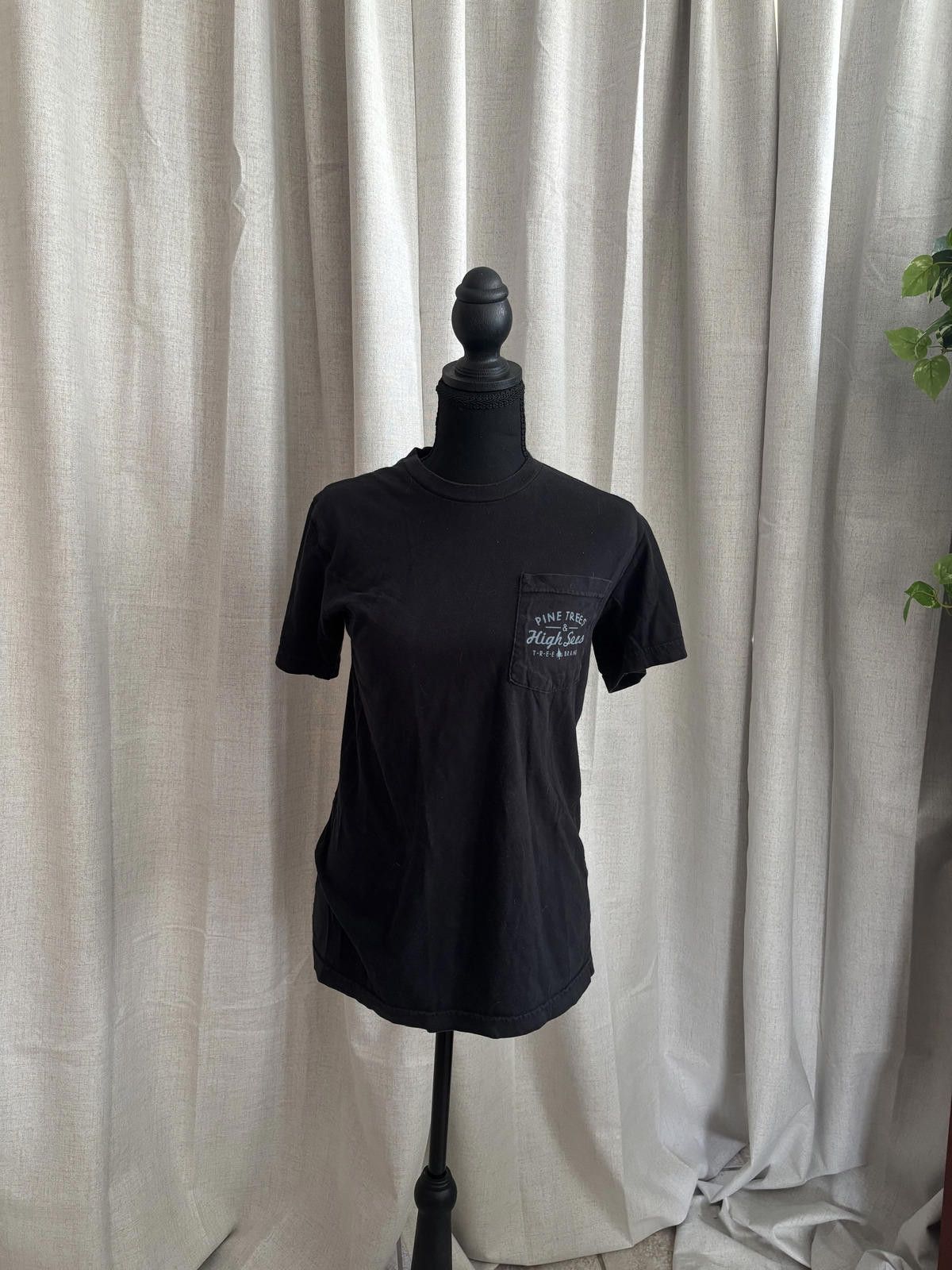 Other Graphic Pocket T-Shirt with Pine Trees & High Seas Design Size US S / EU 44-46 / 1 - 1 Thumbnail