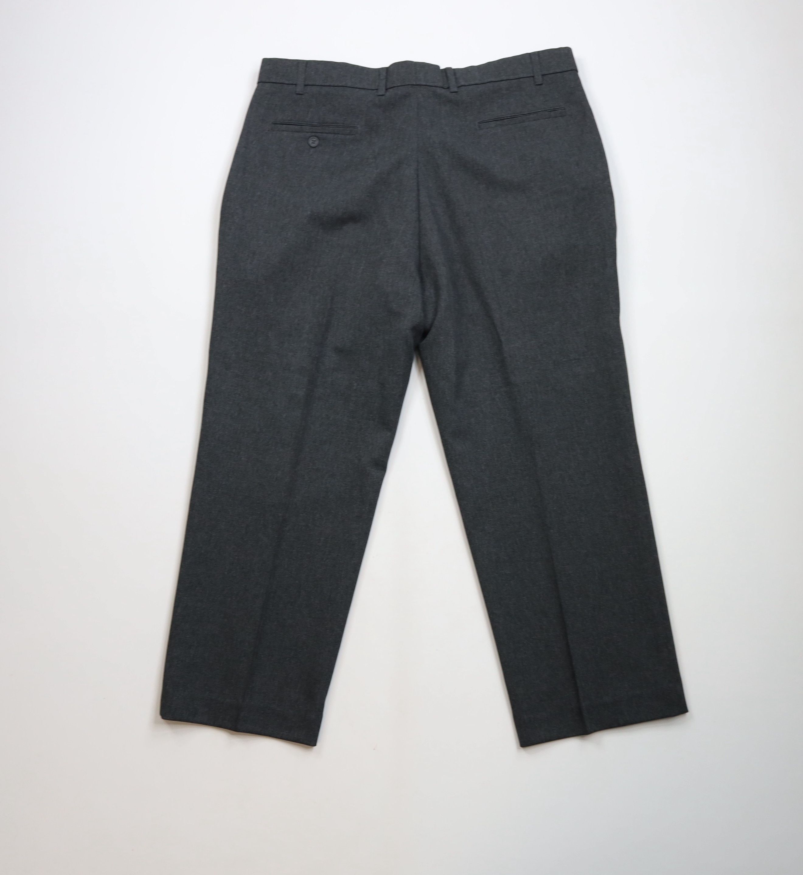 Levi's × Vintage Vintage 90s Levis Knit Flared Wide Leg Chino Pants Dark Gray Size US 40 / EU 56 - 7 Thumbnail