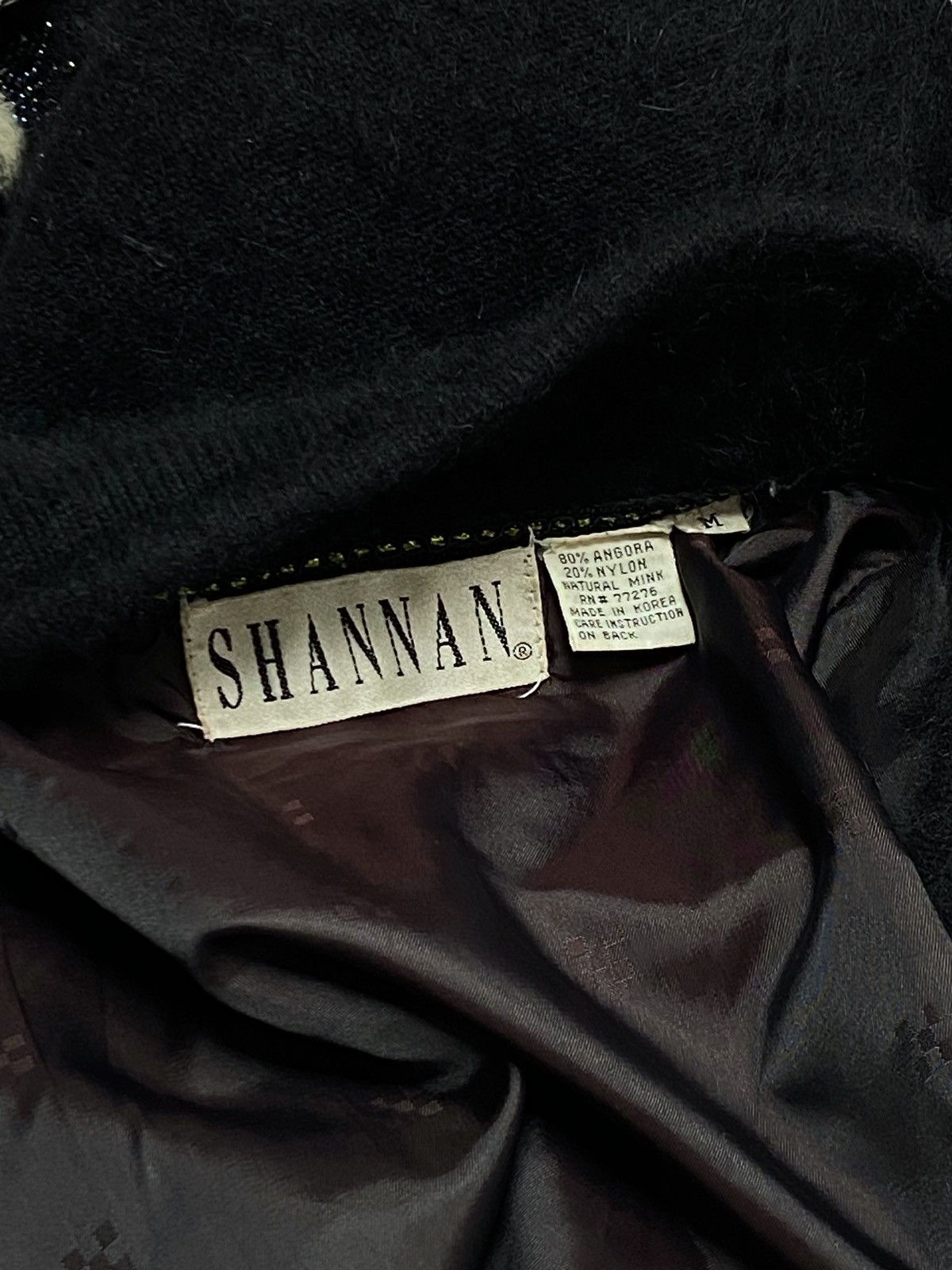 Other 90s SHANNAN Fur Black Oversized Bomber Coat Size 3XL / US 20-22 - 3 Thumbnail