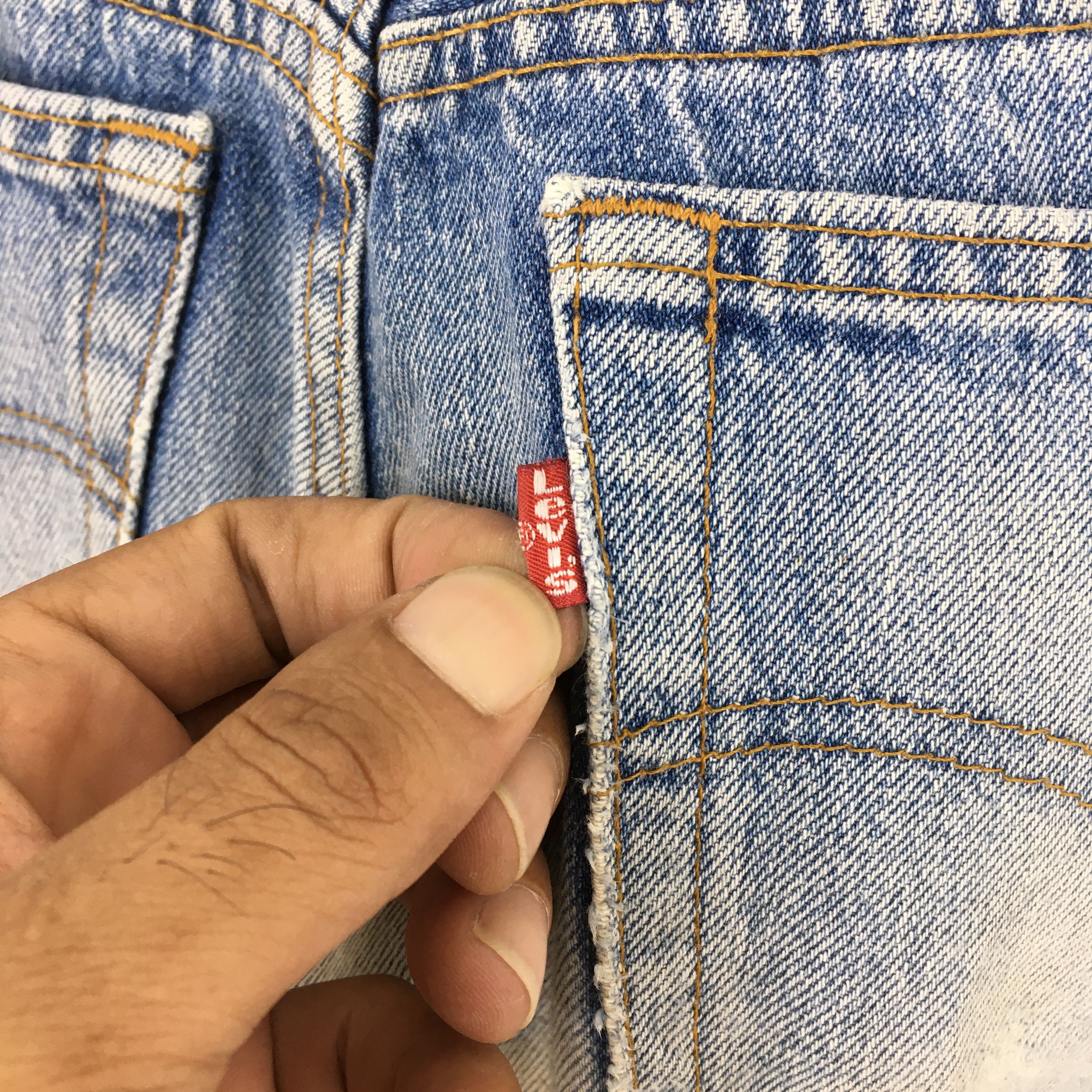 Levi's Size 31x29 Vintage 90s Levi's 501 Distressed Jeans S1679 Size US 31 - 15 Thumbnail
