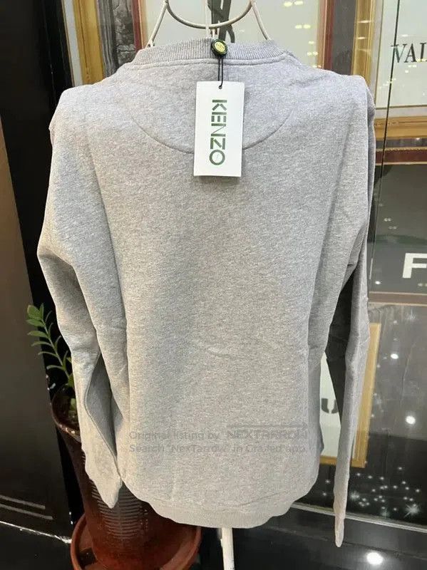 Kenzo KENZO Gray Cotton Tiger Head Long Sleeve Top . Size M / US 6-8 / IT 42-44 - 4 Thumbnail