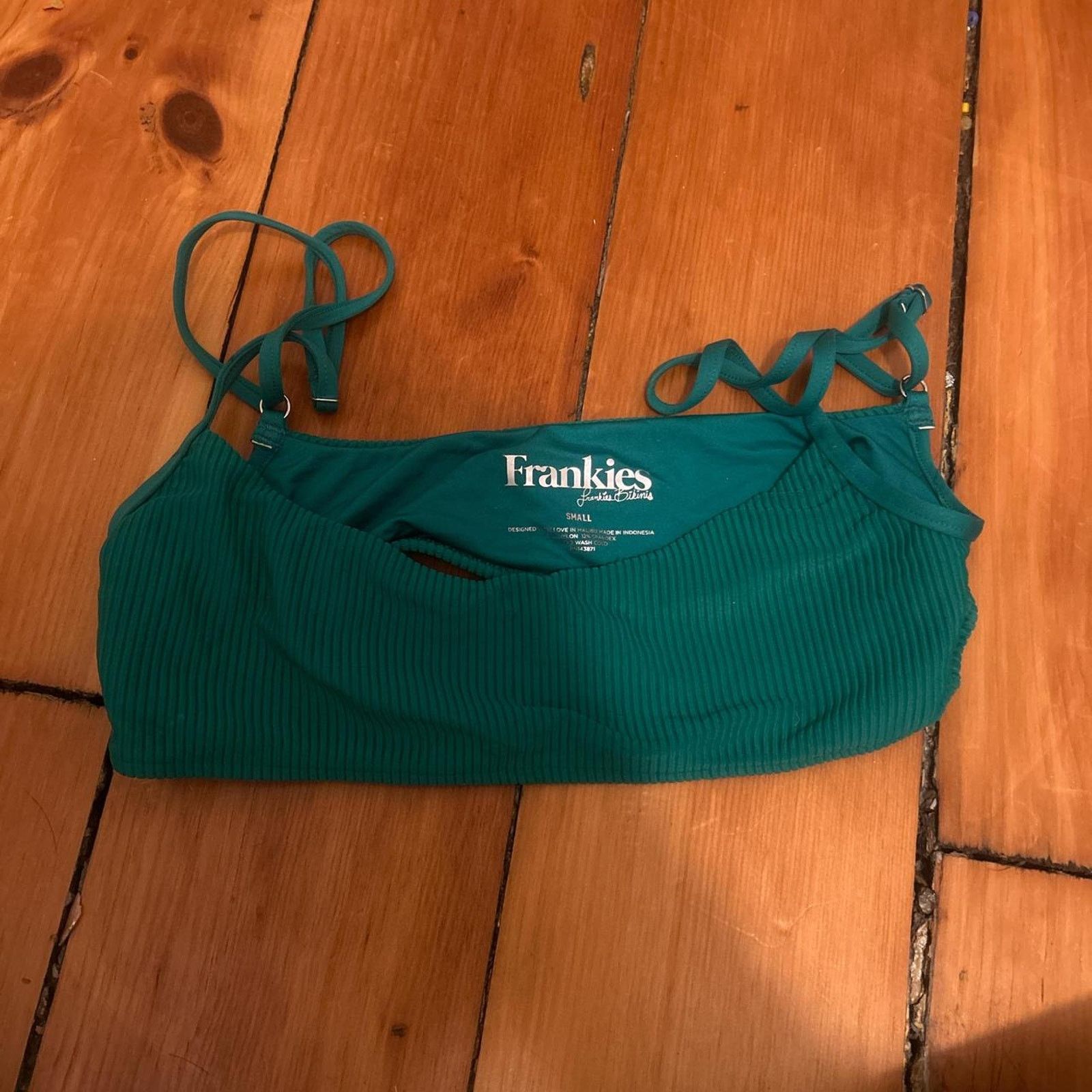 Frankie Shop Frankies bikinis green bikini top Size S / US 4 / IT 40 - 1 Thumbnail