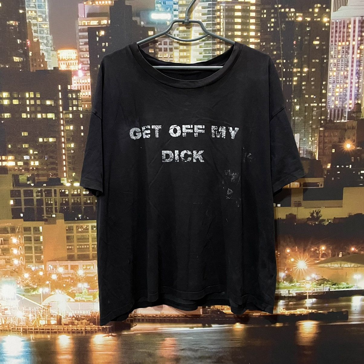 Band Tees VINTAGE 90S HUMOR TEE GET OFF MY DICK PENIS FUNNY PORNO XXX Size US XL / EU 56 / 4 - 1 Thumbnail