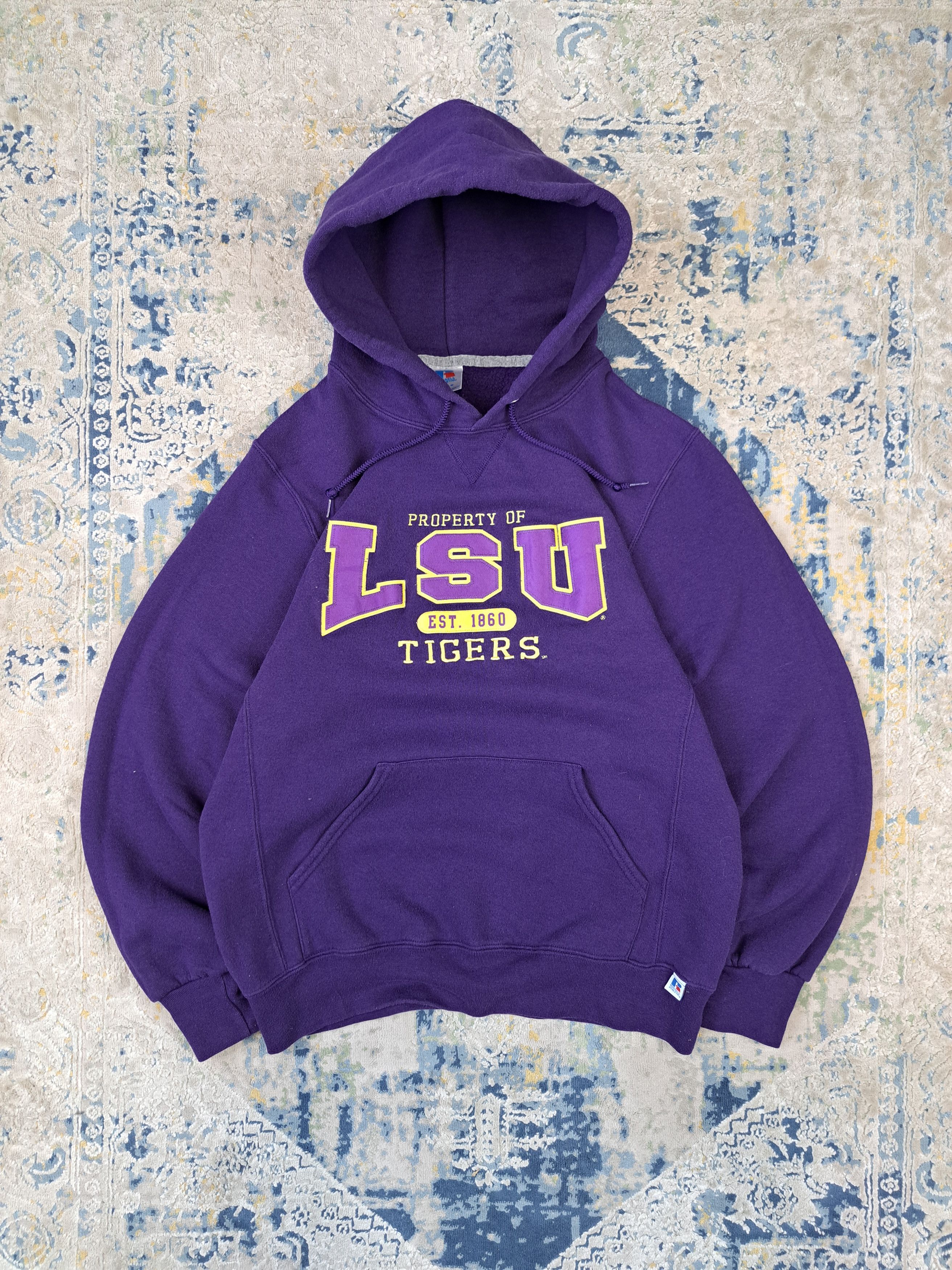 Russell Athletic Vintage 90s Russell Athletic LSU Tigers Hoodie Football NFL Size US M / EU 48-50 / 2 - 1 Thumbnail