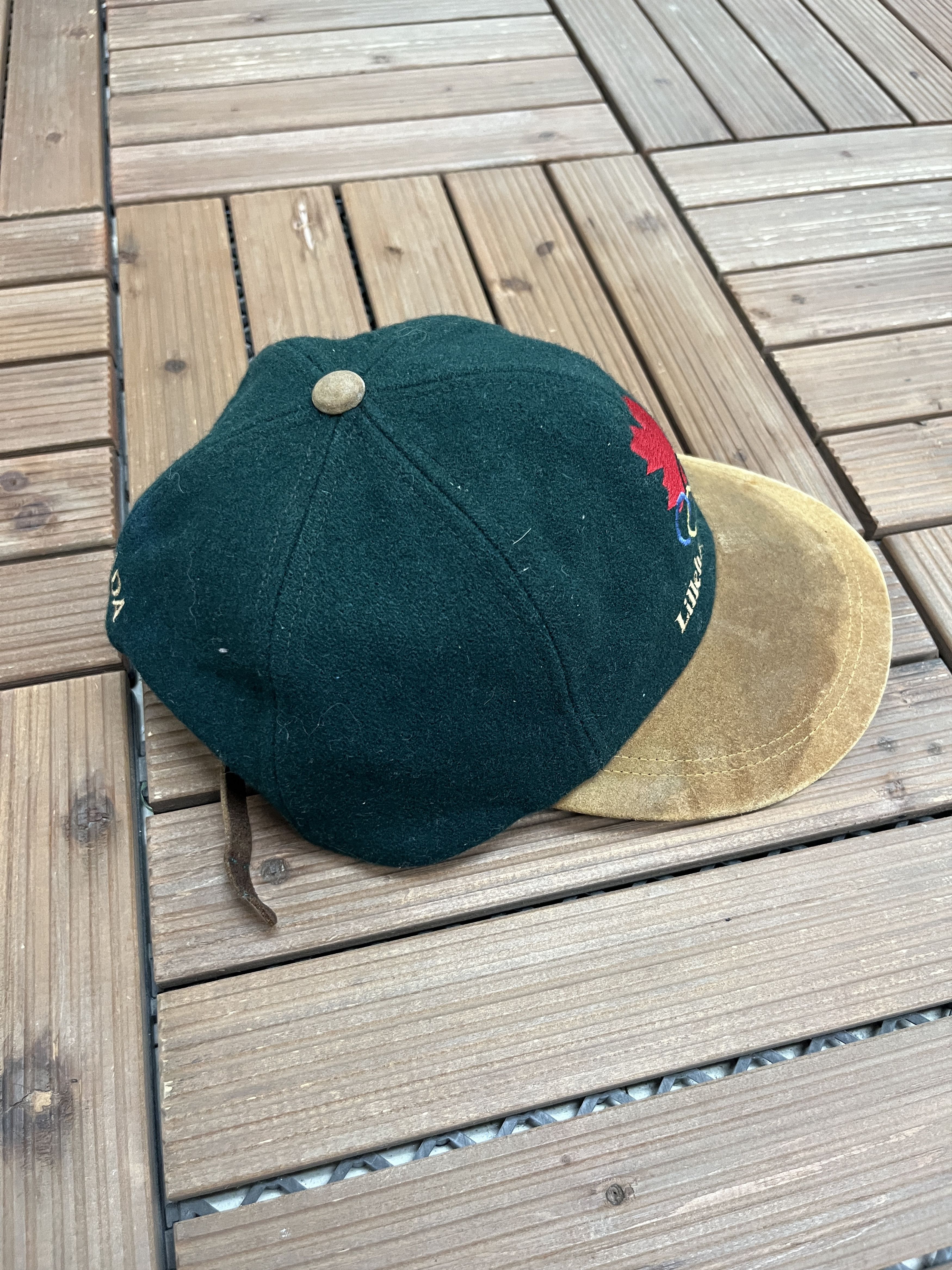 Vintage Team Canada Lillehammer '94 Olympics Vintage Green Hat Cap Size ONE SIZE - 4 Thumbnail