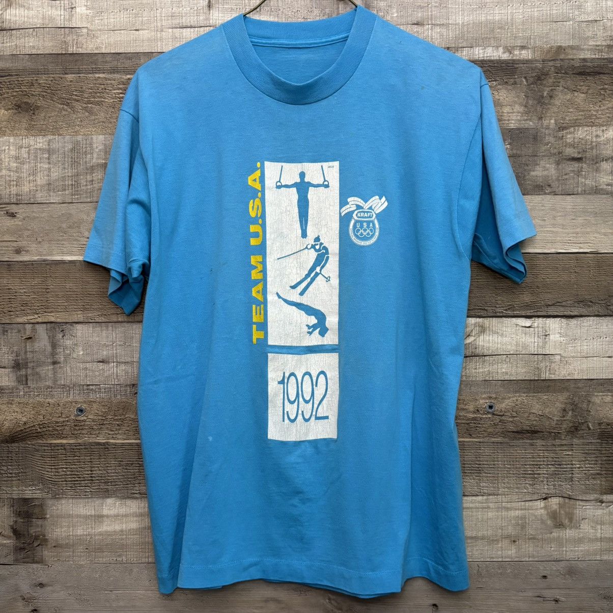 USA Olympics Vintage 1992 Kraft USA Olympic Shirt Size US L / EU 52-54 / 3 - 1 Thumbnail