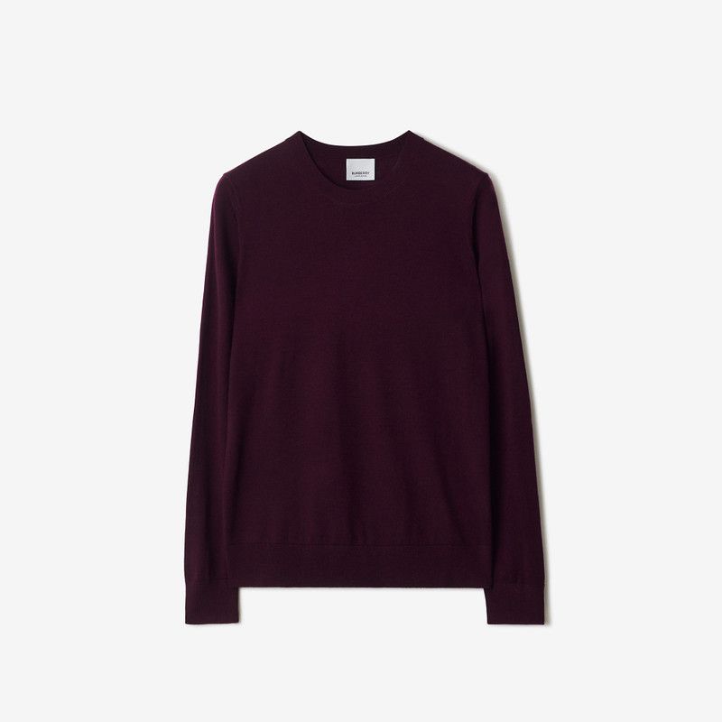 Burberry o1w1db10426 Wool Sweater in Dark Grape Size XS / US 0-2 / IT 36-38 - 1 Preview