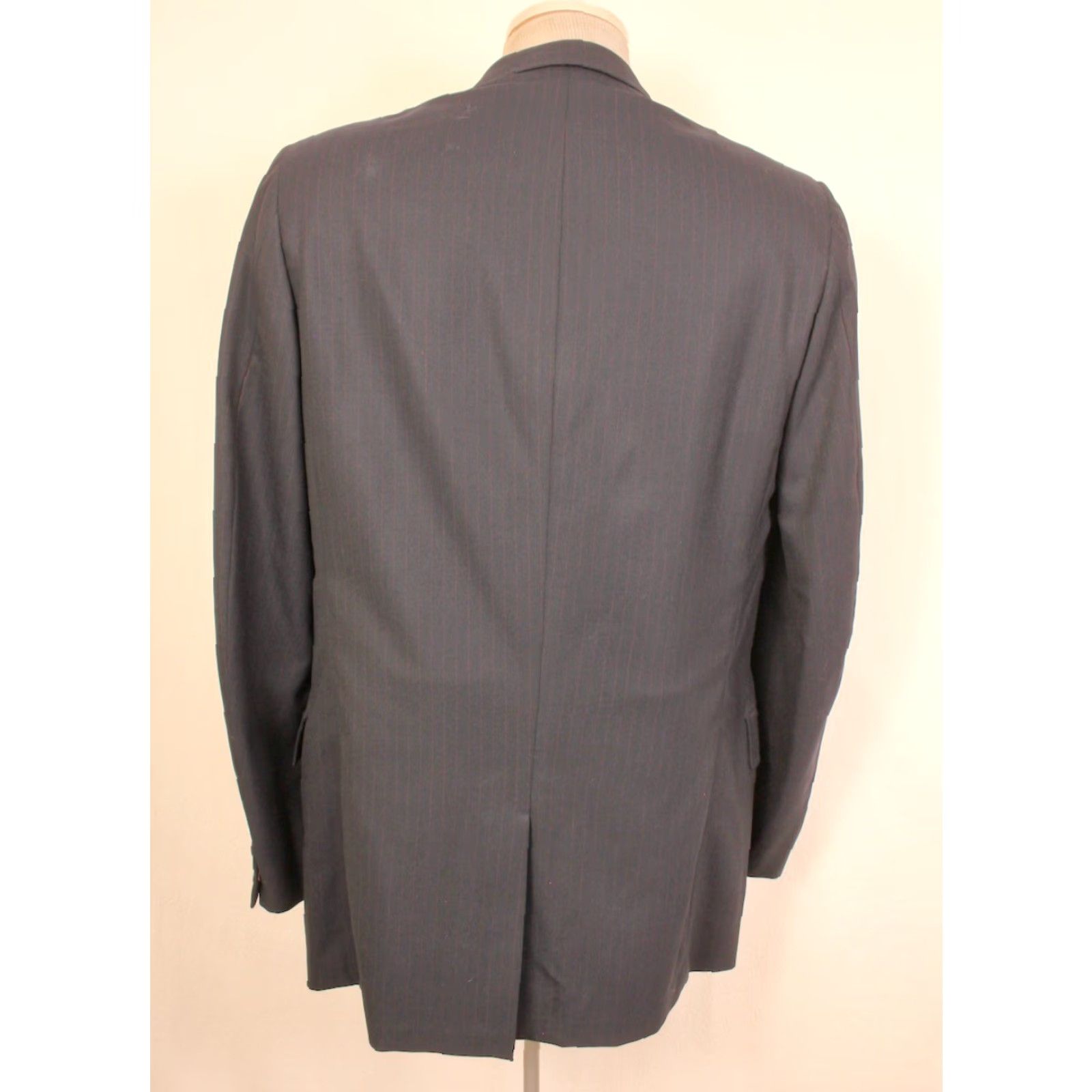 Vintage VINTAGE Men's VTG 60s Navy Blue Pinstripe 2 PC 3 Button Suit Sz M 1960s Suit Mens Navy Blue Pinstripe 60s Suit 1960s Mens VTG Size 40R - 4 Thumbnail