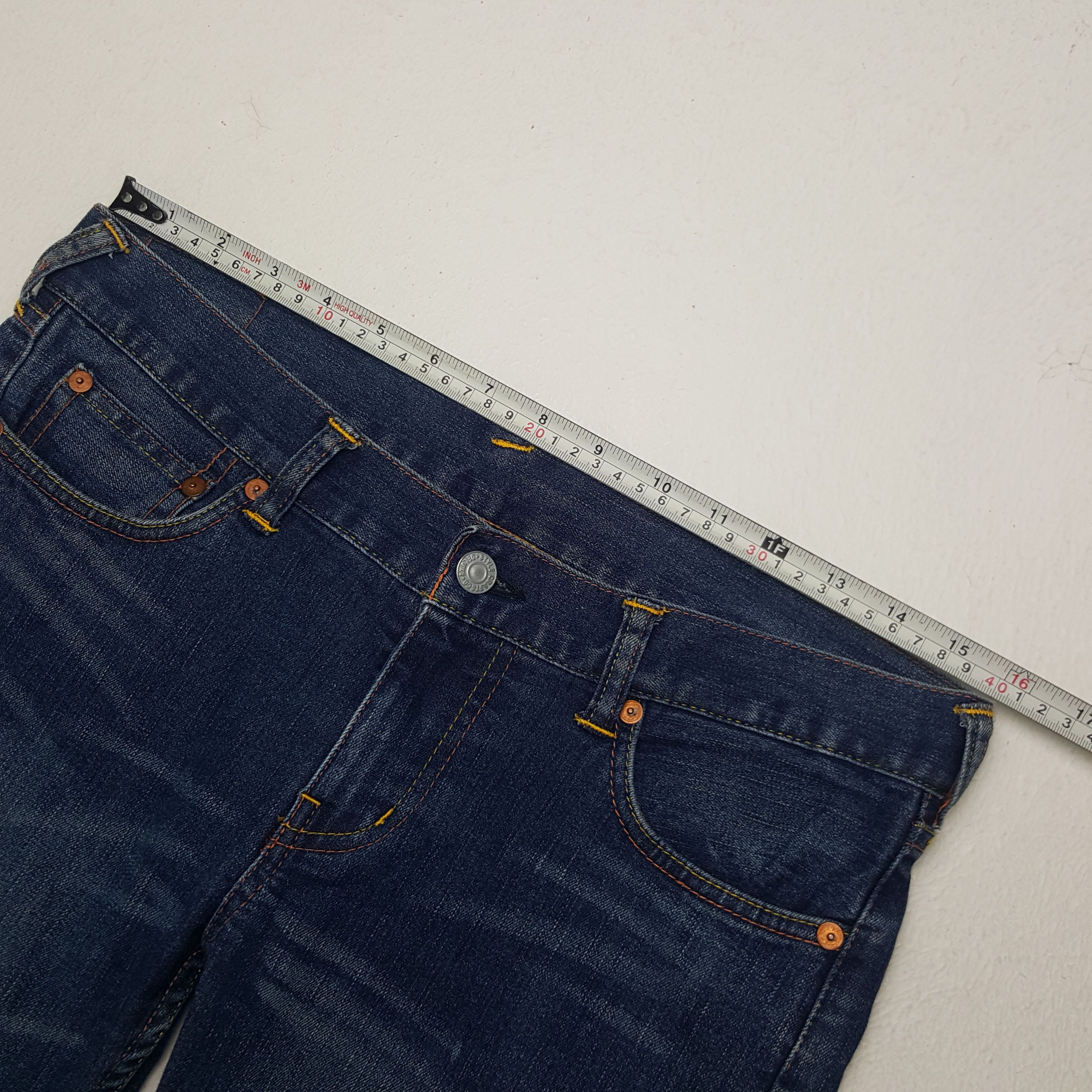 Evisu × Japanese Brand × Vintage Vintage Evisu Japanese Brand Daicock Custom Art Denim Jeans Size 31" - 10 Thumbnail