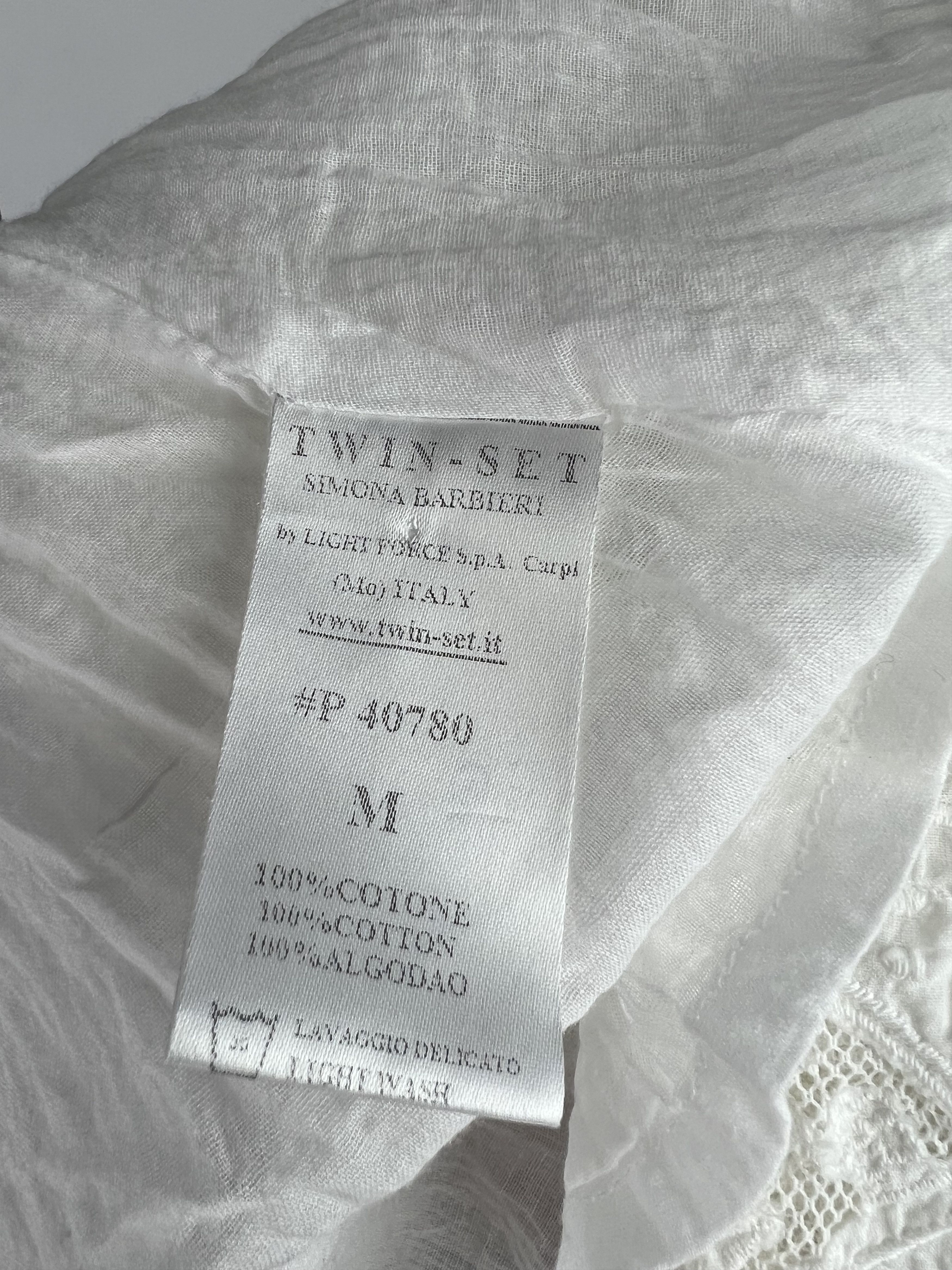 TWINSET Twin Set Simona Barbieri White Sleeveless Dress Size M Size M / US 6-8 / IT 42-44 - 6 Thumbnail