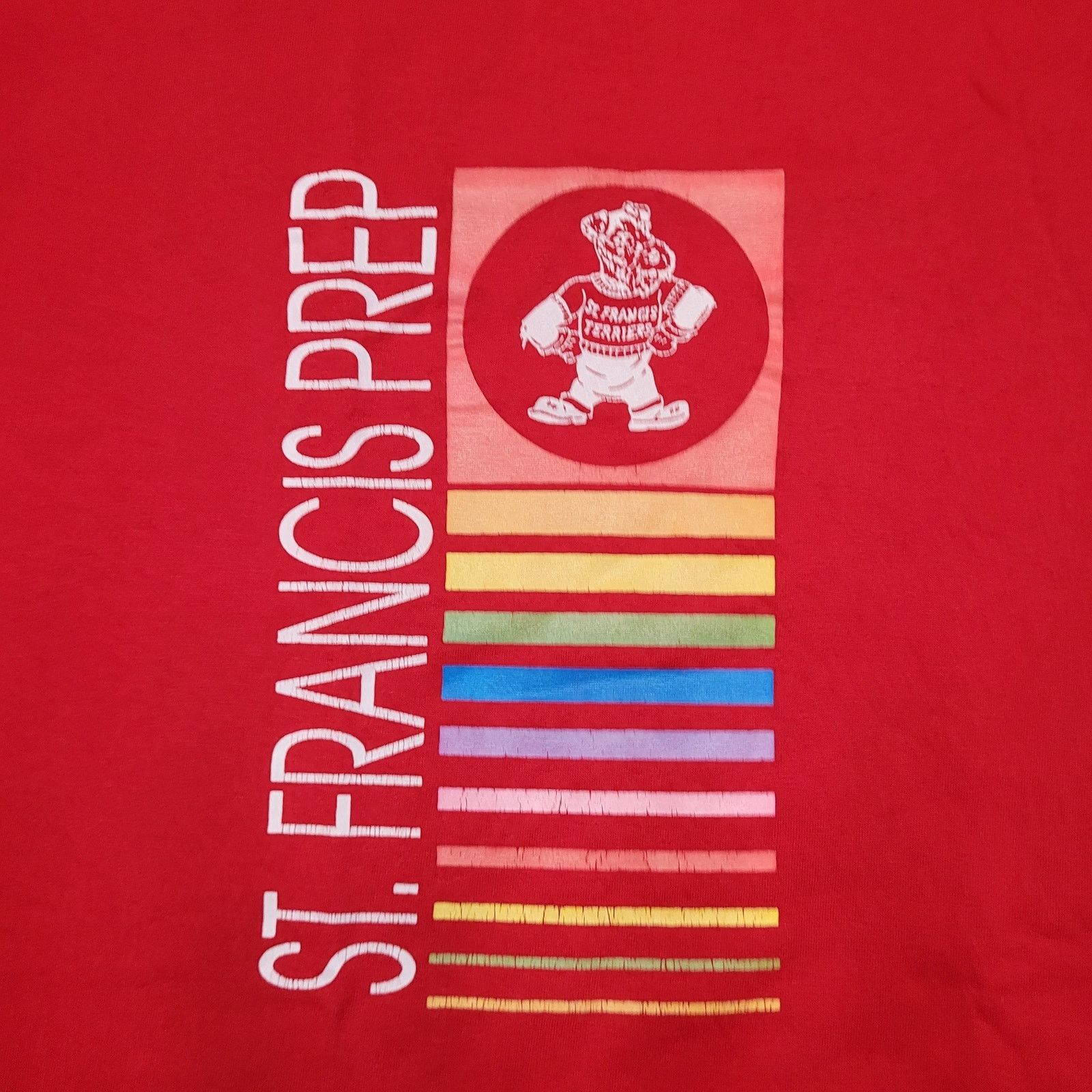 Velva Sheen VTG 80s St Francis Prep T-Shirt XL Velva Sheen Single Stitch Size US XL / EU 56 / 4 - 2 Thumbnail
