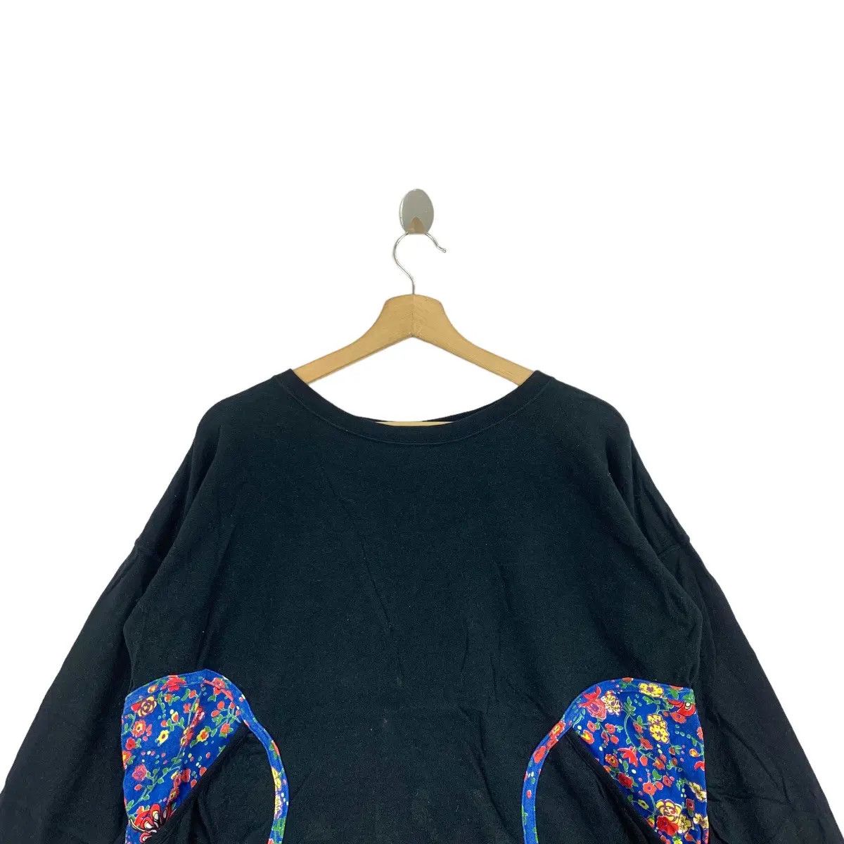 Issey Miyake Vtg ISSEY MIYAKE Tsumori Chisato Patch Pocket Floral Sweater Size XL / US 12-14 / IT 48-50 - 2 Thumbnail