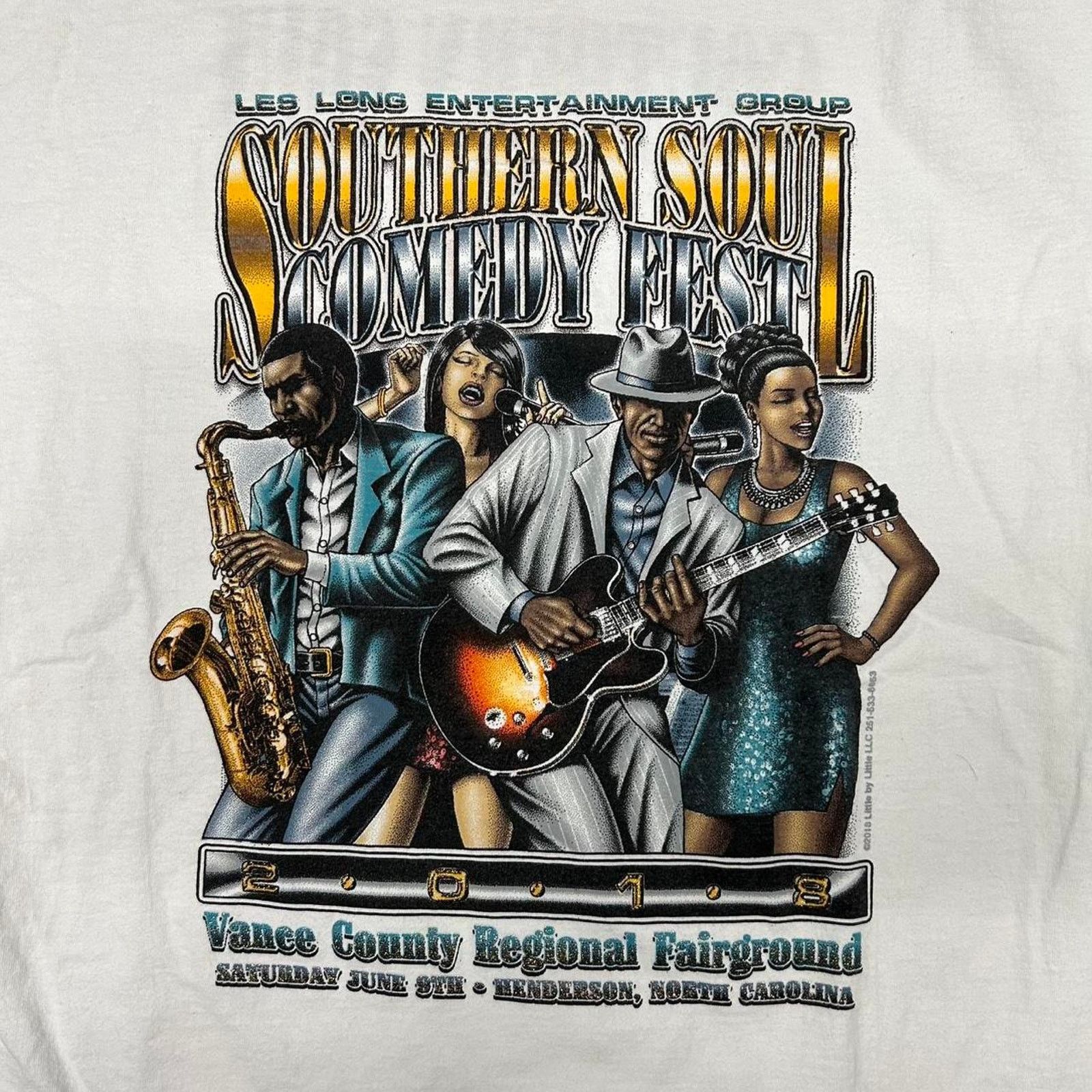 Other White Y2K 2018 Southern Soul Comedy Festival t-shirt Size US XL / EU 56 / 4 - 2 Thumbnail