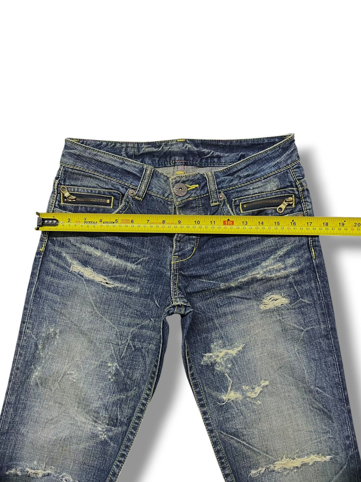 Japanese Brand Vintage 00s CocoLulu Co&Lu Japan - Faded Thunder Wash Size 31" - 17 Thumbnail