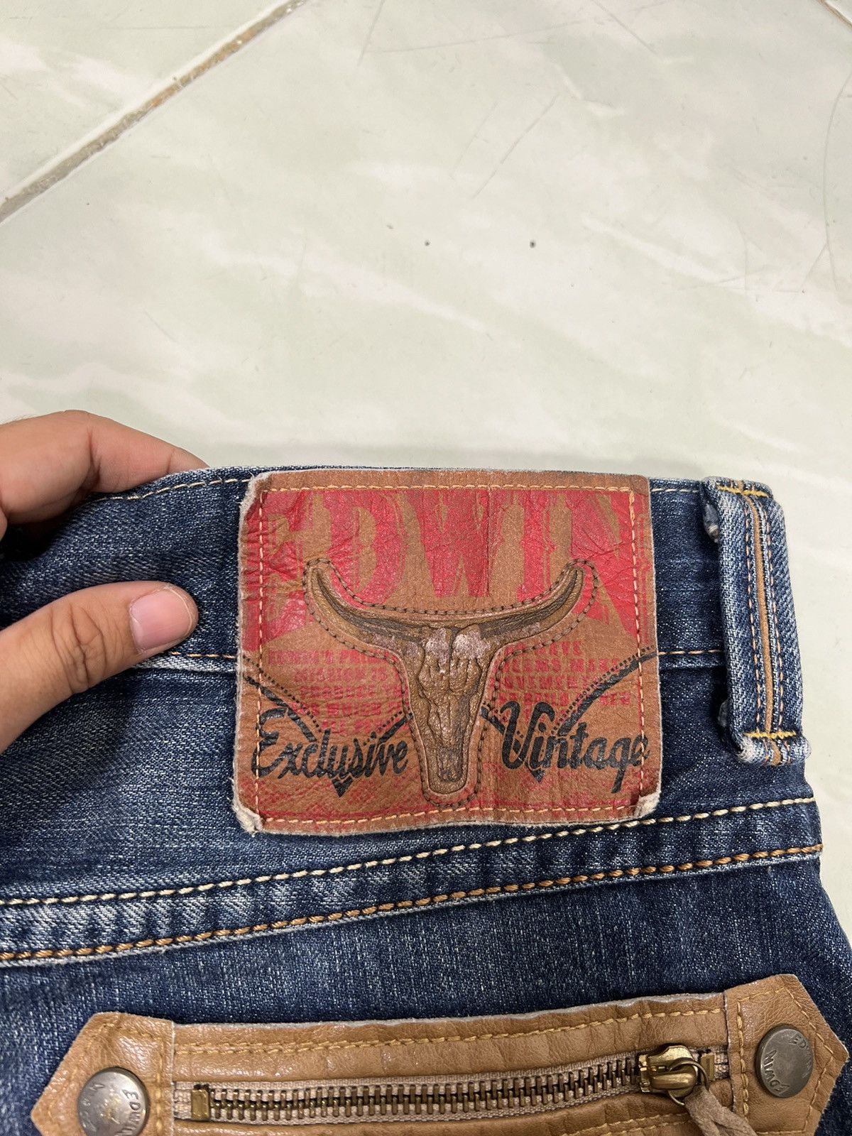 Edwin 🔥 EDWIN COW EXCLUSIVE VINTAGE BROKEN DENIM Size US 34 / EU 50 - 13 Thumbnail