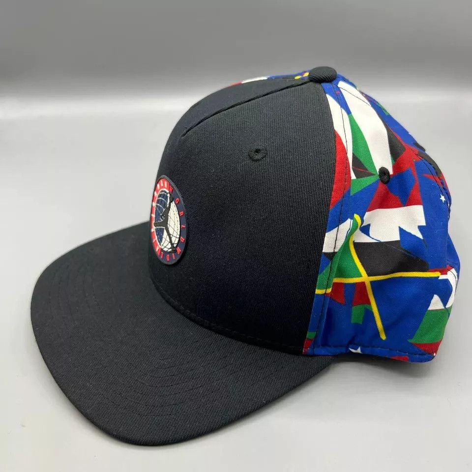 Jordan Brand Air Jordan Hat Men Black Worldwide Jumpman Snap Back Cap Size ONE SIZE - 2 Thumbnail