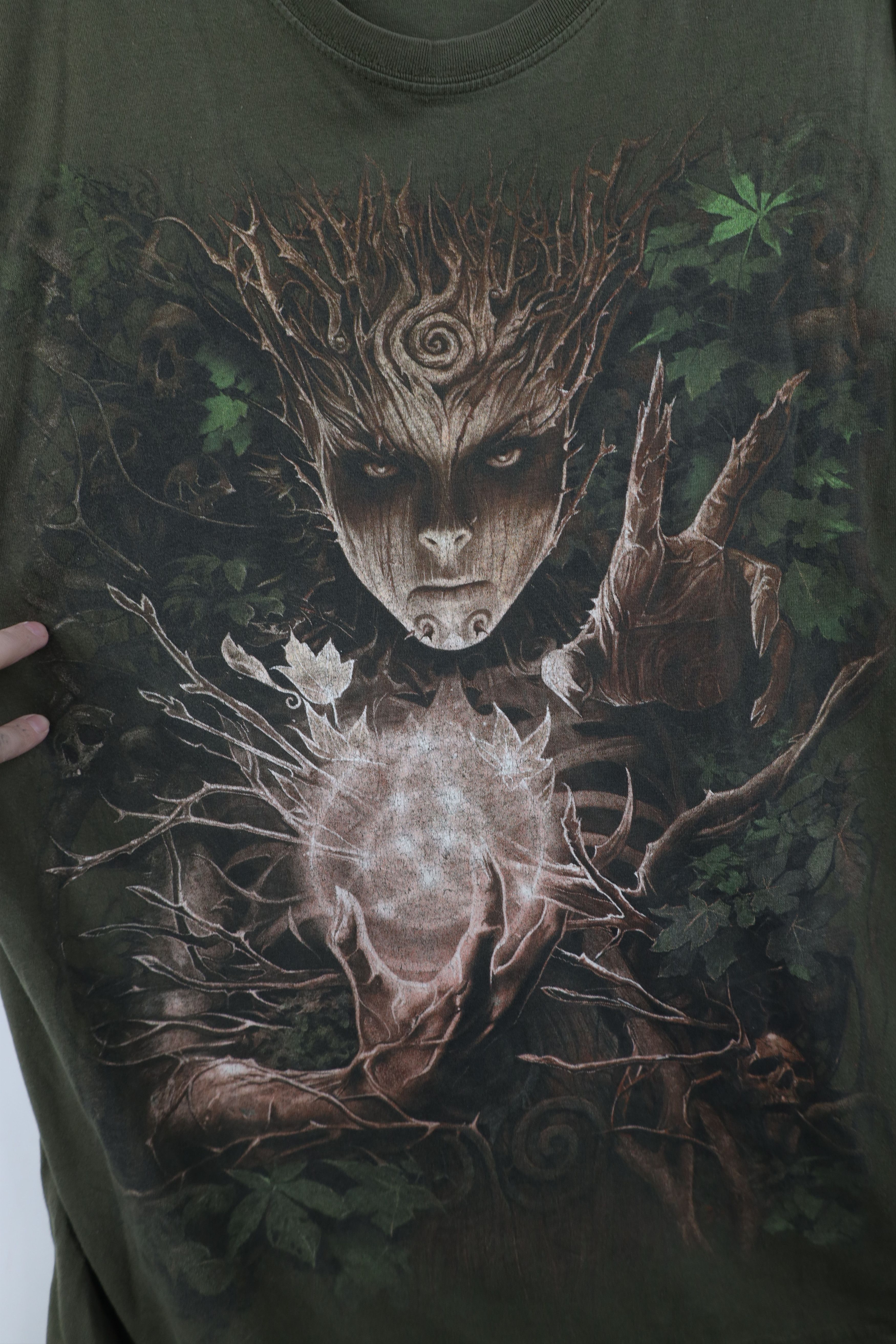 Vintage Vintage Y2K Streetwear Mother Nature Tree Skull T-Shirt Size US XL / EU 56 / 4 - 4 Thumbnail