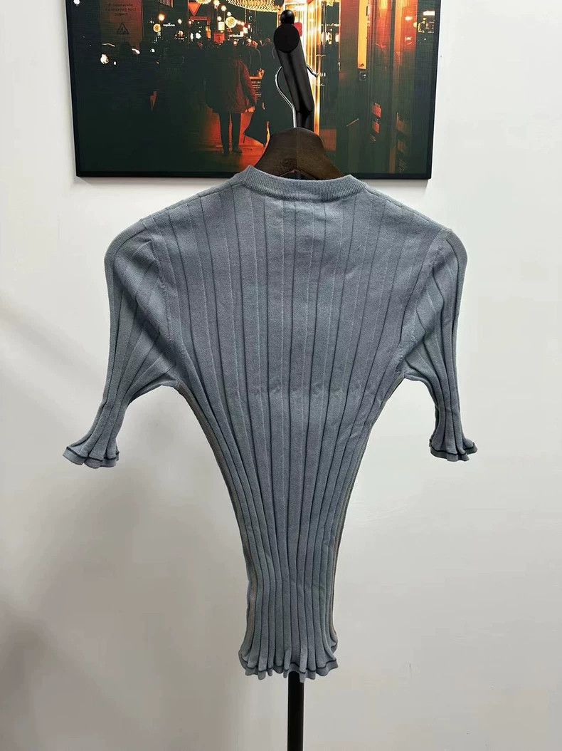 Loro Piana LORO PIANA Smog blue knit sweater Size S / US 4 / IT 40 - 2 Thumbnail