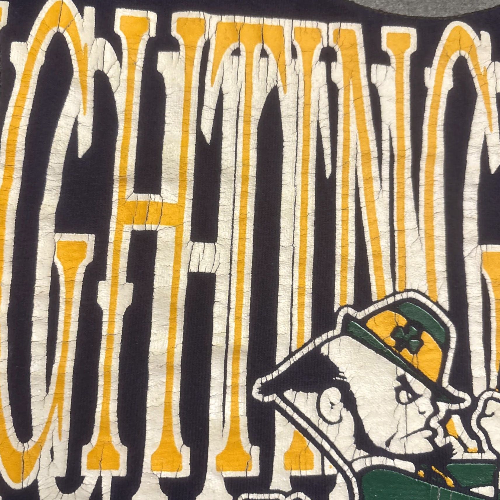 Vintage VINTAGE Notre Dame Fighting Irish Distressed T Shirt Size L Blue Men Shirt 90s College Sports Lou Holtz Notre Dame Fighting Irish Nike? Size US L / EU 52-54 / 3 - 3 Thumbnail