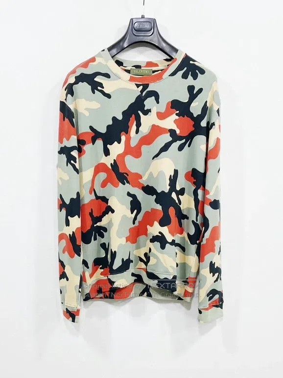 Valentino Valentino Willow nails decorate camouflage sweatshirts Size XL / US 12-14 / IT 48-50 - 1 Thumbnail