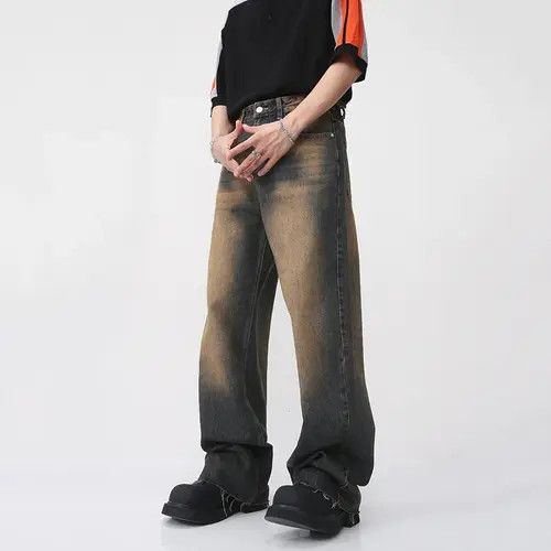 Jean × Vintage Vintage Burrs Baggy Denim Size US 32 / EU 48 - 3 Thumbnail