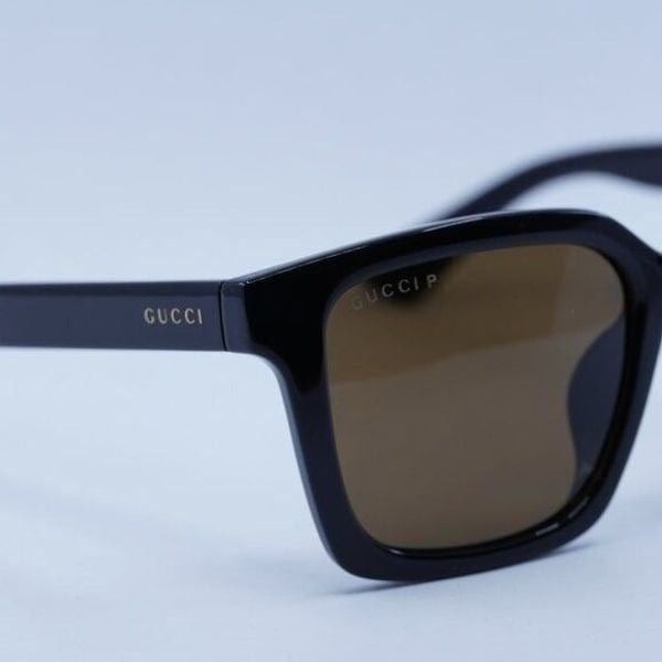 Gucci New Gucci GG1582SK 004 Sunglasses - Black Frame, Brown Size ONE SIZE - 8 Thumbnail