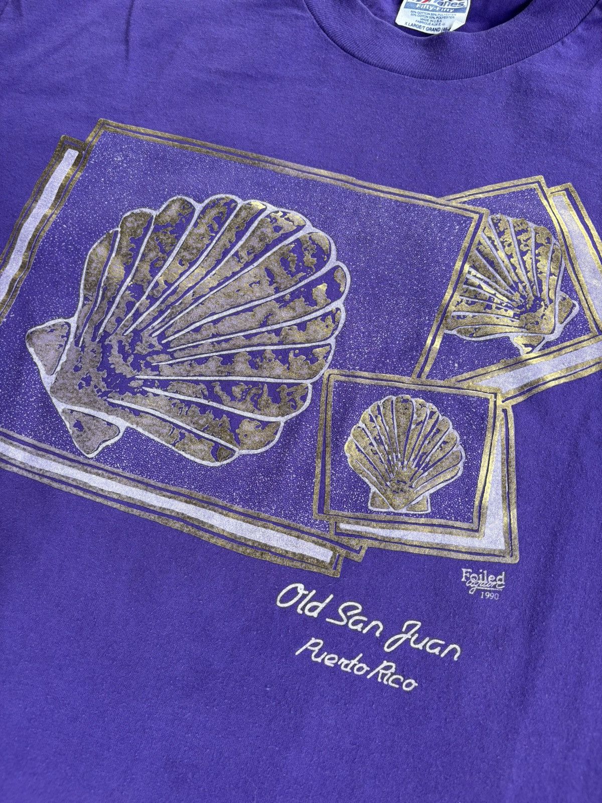 Hanes × Vintage Vintage Puerto Rico 1990 T-shirt Size US XL / EU 56 / 4 - 3 Thumbnail