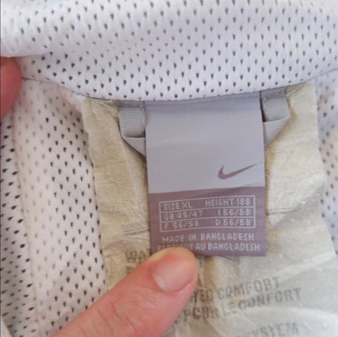 Nike × Vintage Nike Spell Out Half Zip Hood Size US XL / EU 56 / 4 - 9 Thumbnail